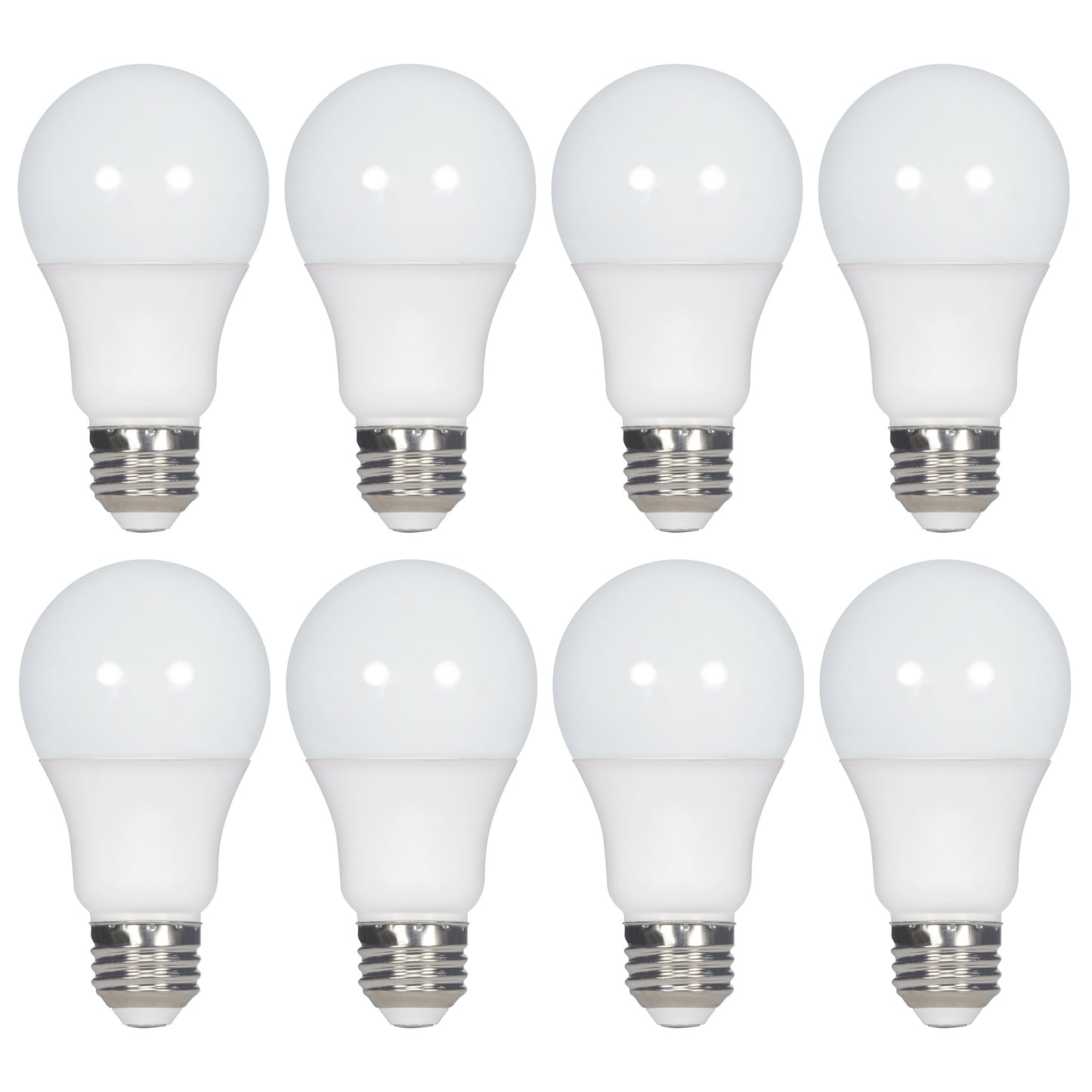 14 Watt A19 LED; 2700K; Non-Dimmable; E26; 80 CRI; 8-pack