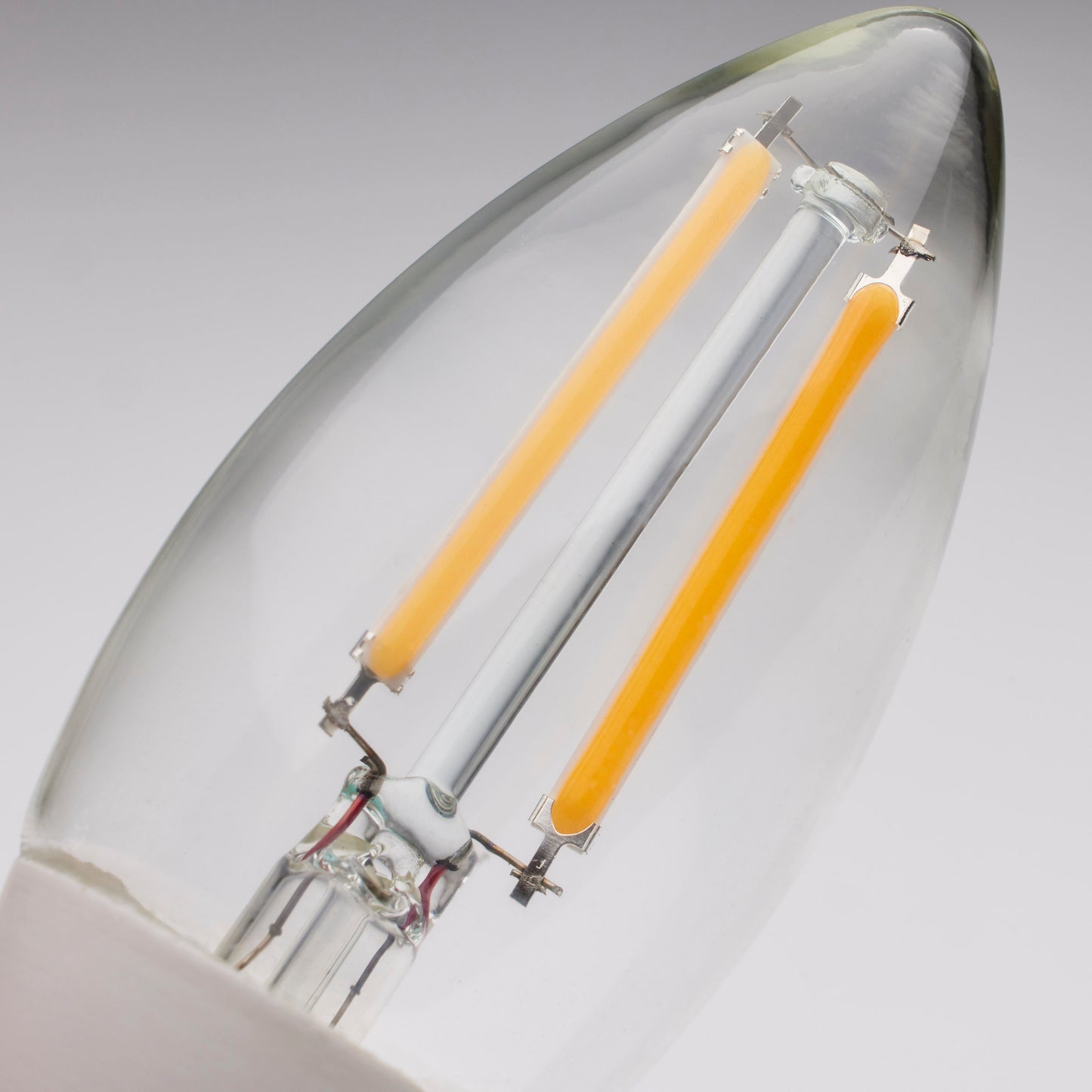 5 Watt B11; Dusk to Dawn LED Filament; 5000K; Candelabra Base; 120 Volt; 90 CRI; With Photocell