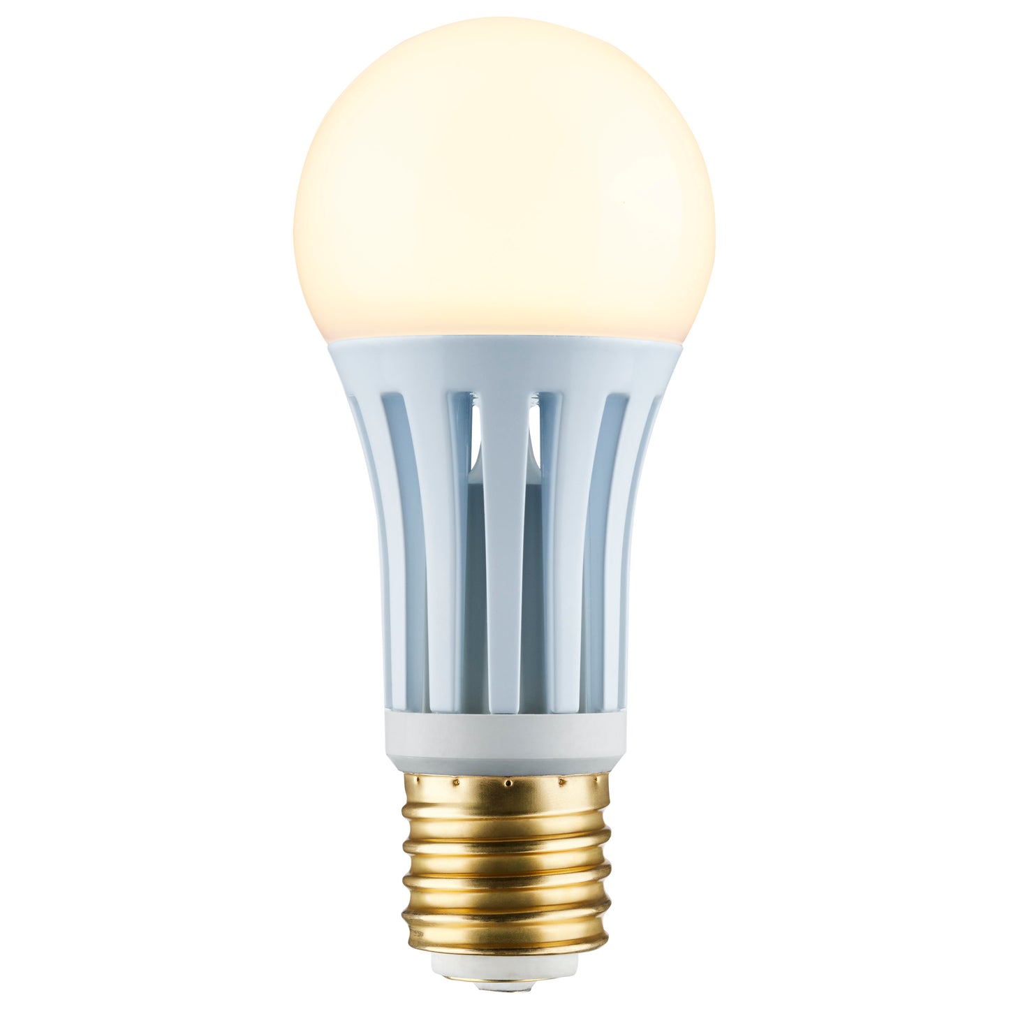 10/22/34 Watt PS25 LED Three-Way Lamp; E39d Mogul Base; 5000K; White Finish; 120 Volt