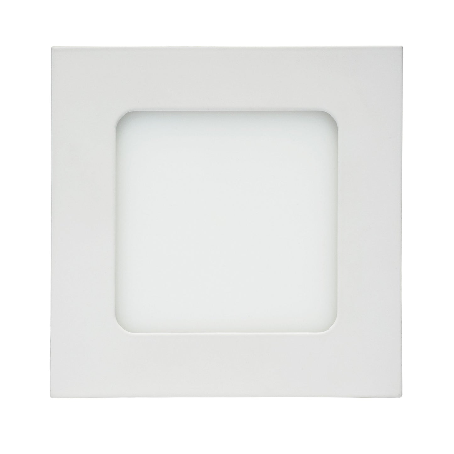 12W LED Direct Wire Downlight; Edge-lit; 6" 4000K; 120 volt; Dimmable; Square; Remote Driver