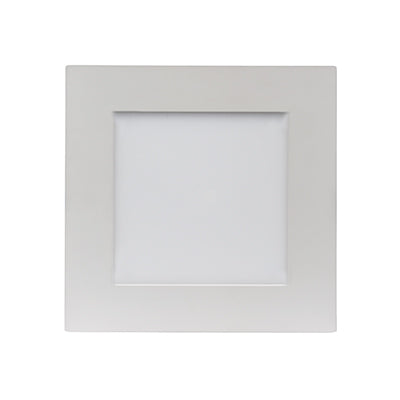 24W LED Direct Wire Downlight; Edge-lit; 8" 4000K; 120 volt; Dimmable; Square; Remote Driver