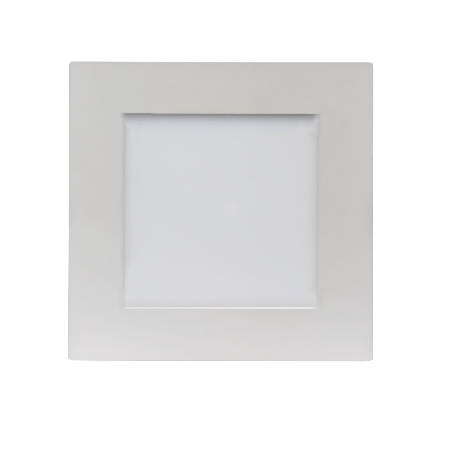 24W LED Direct Wire Downlight; Edge-lit; 8" 5000K; 120 volt; Dimmable; Square; Remote Driver