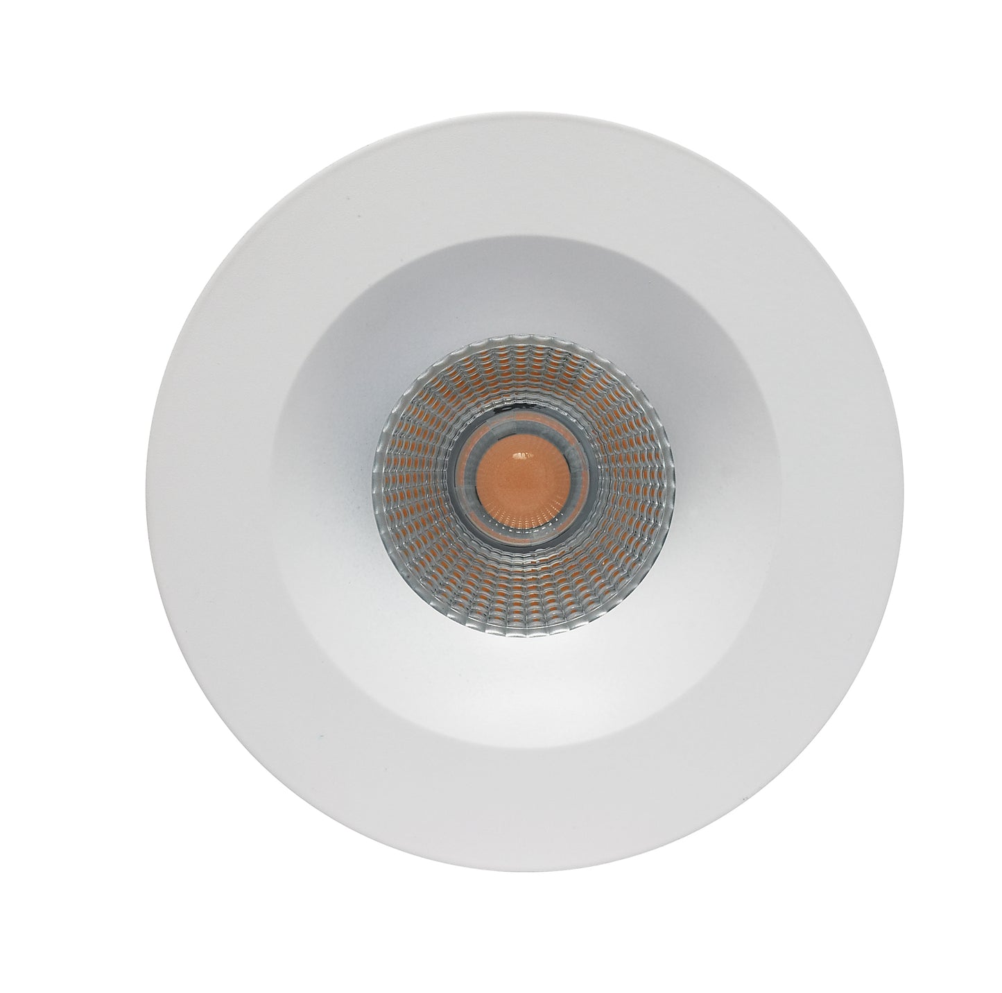 12W LED Direct Wire Downlight; 3.5" 3000K; 120 volt; Dimmable; Round; Remote Driver; White