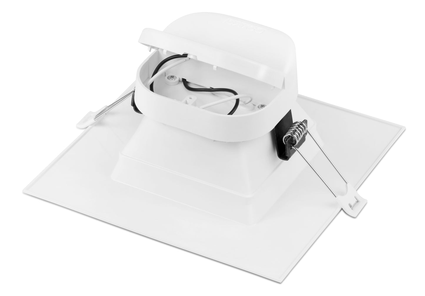 9W LED Direct Wire Downlight; 6" 3000K; 120 volt; Dimmable; Square