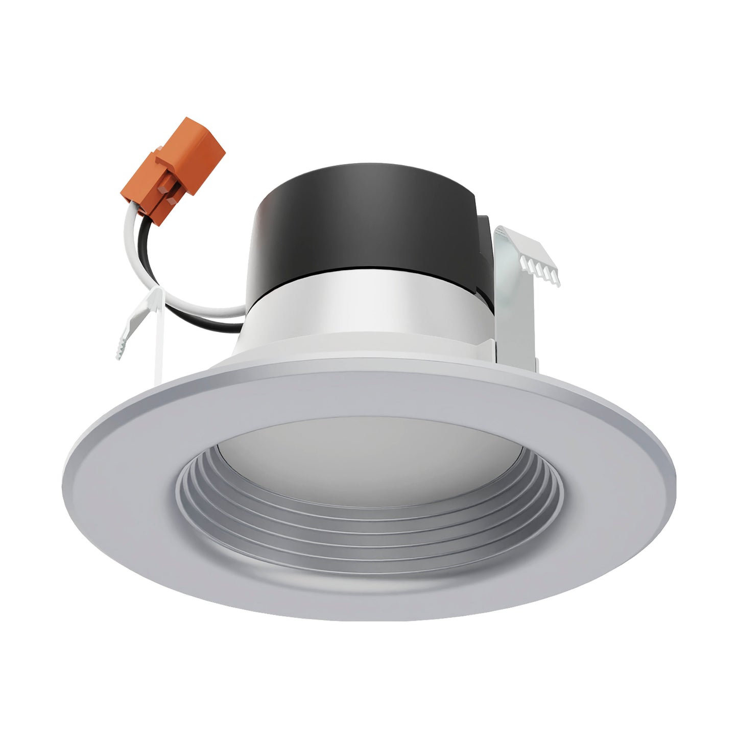 7W; LED Downlight Retrofit; 4" CCT Selectable; 120 volts; Dimmable; Brushed Nickel Finish