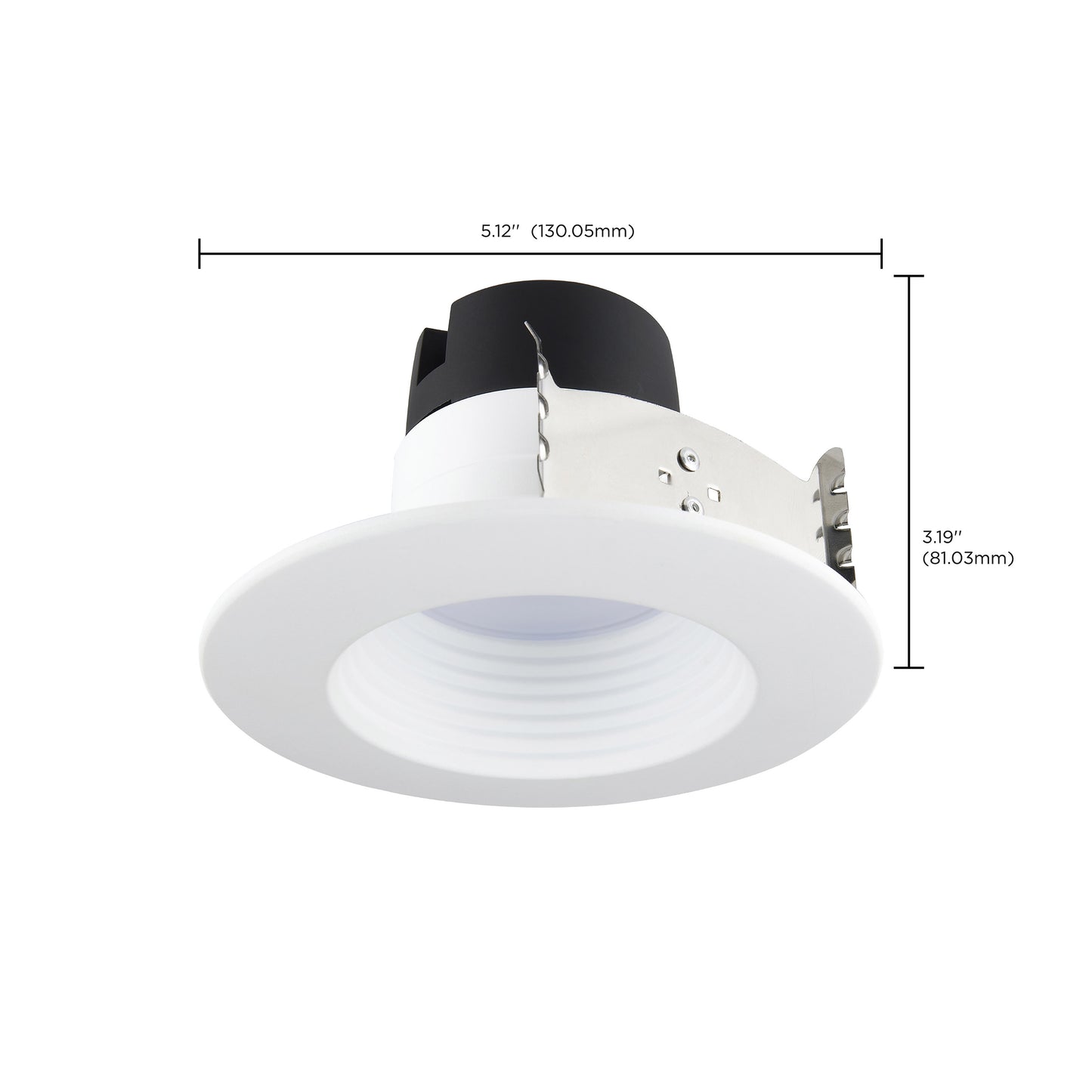 7W 4" Deep Baffle; CCT-Selectable Recessed LED Downlight