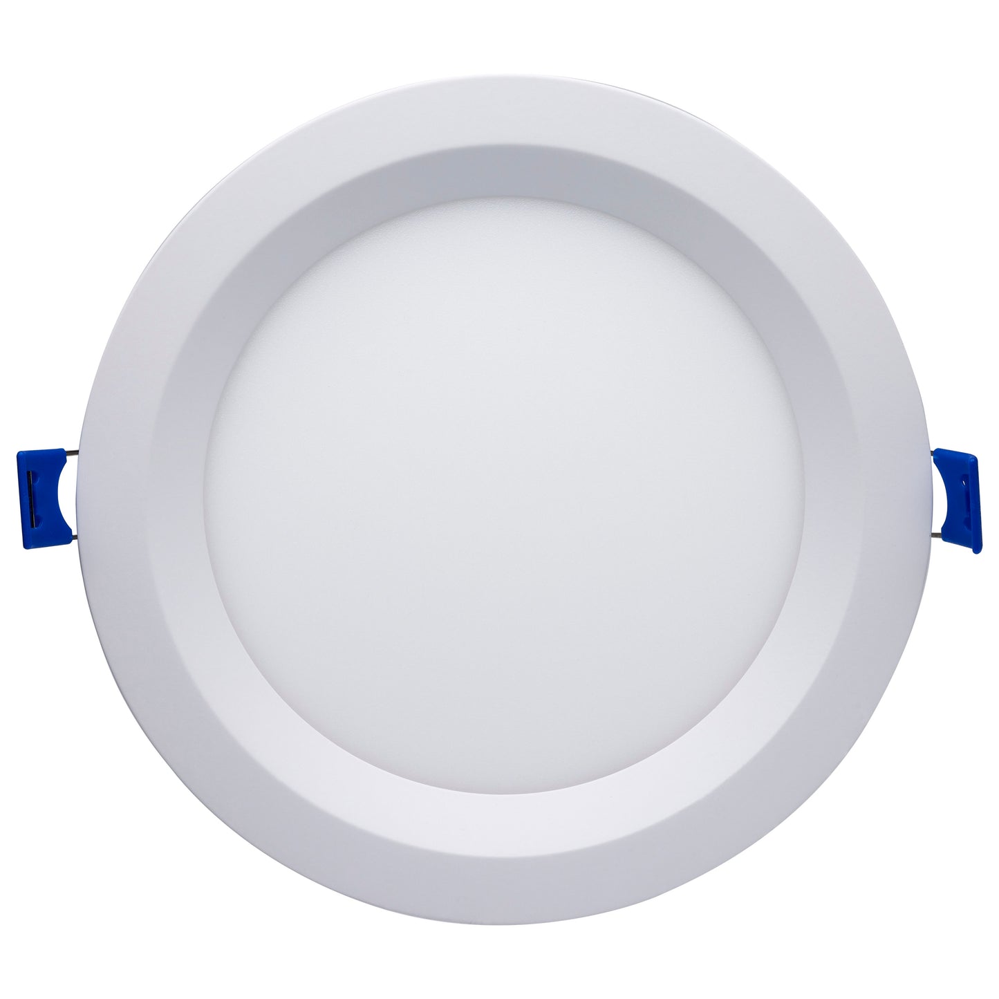 15W LED Low Profile Regress Baffle Downlight; 6" Remote Driver; CCT Selectable; Round Shape; White Finish; 120 Volt