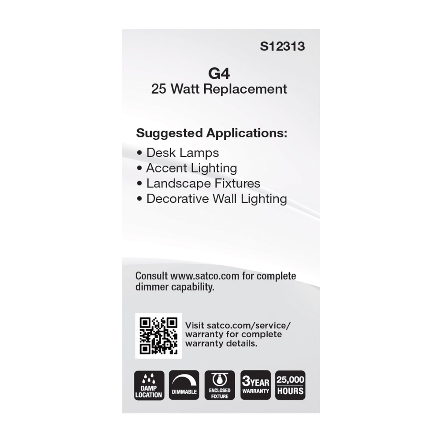 3 Watt T5 LED; Frost Finish; Bi Pin G4 Base; 3000K; 12 Volt