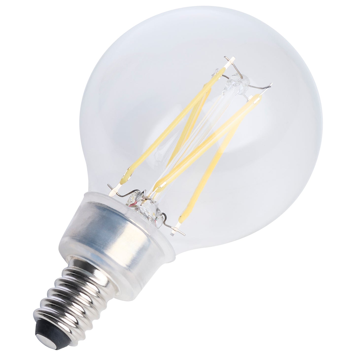 4 Watt G16.5 LED; Candelabra Base; Clear; 5000K CCT; 120 Volt