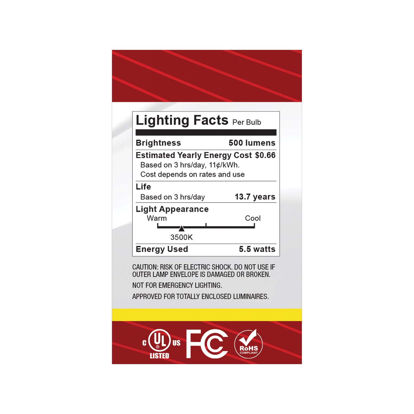 5.5G16.5/LED/CL/935/120V/E26