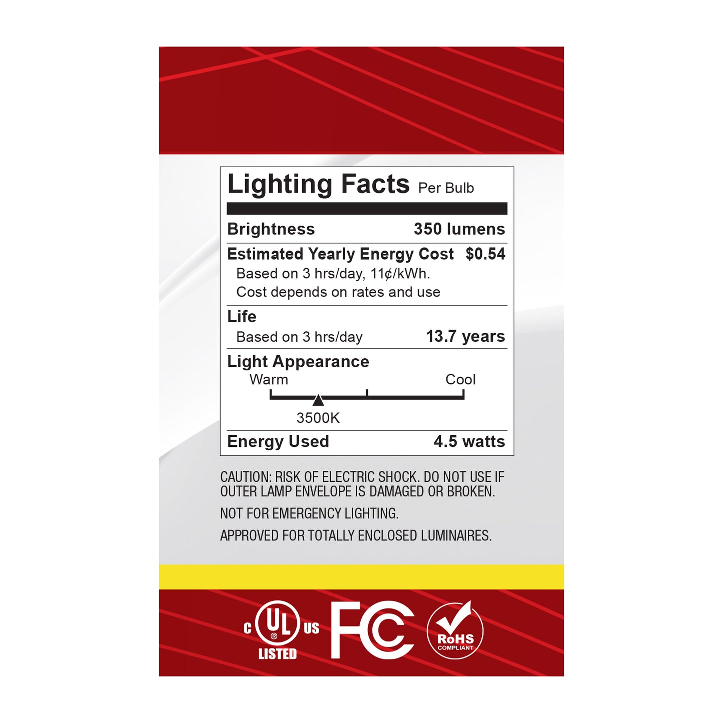 4.5G25/LED/CL/935/120V