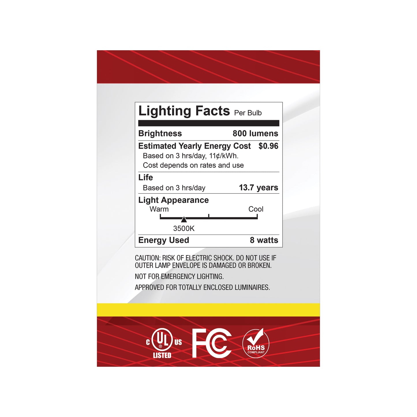 8G40/CL/LED/E26/935/120V