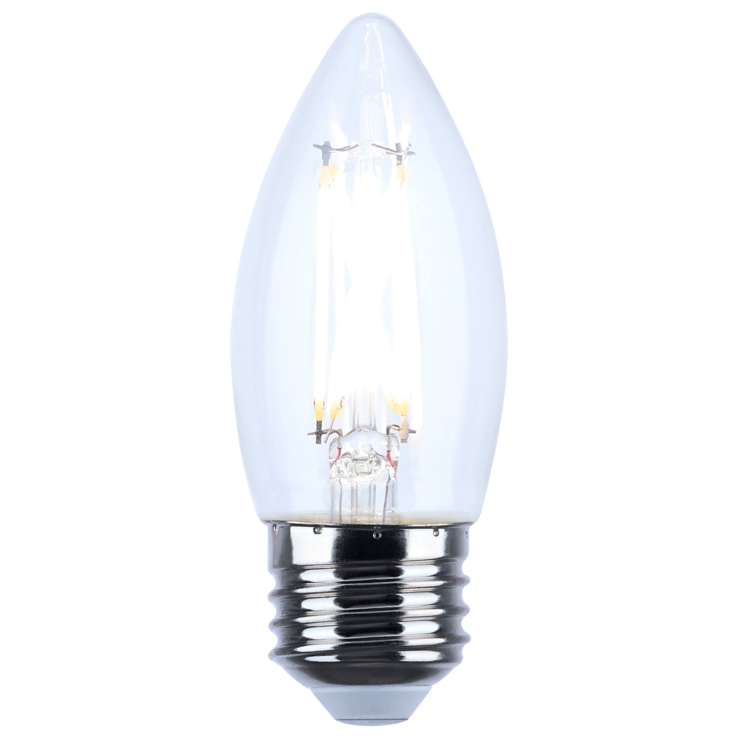 5.5 Watt B11 LED; Medium Base; Clear; 5000K CCT; 120 Volt