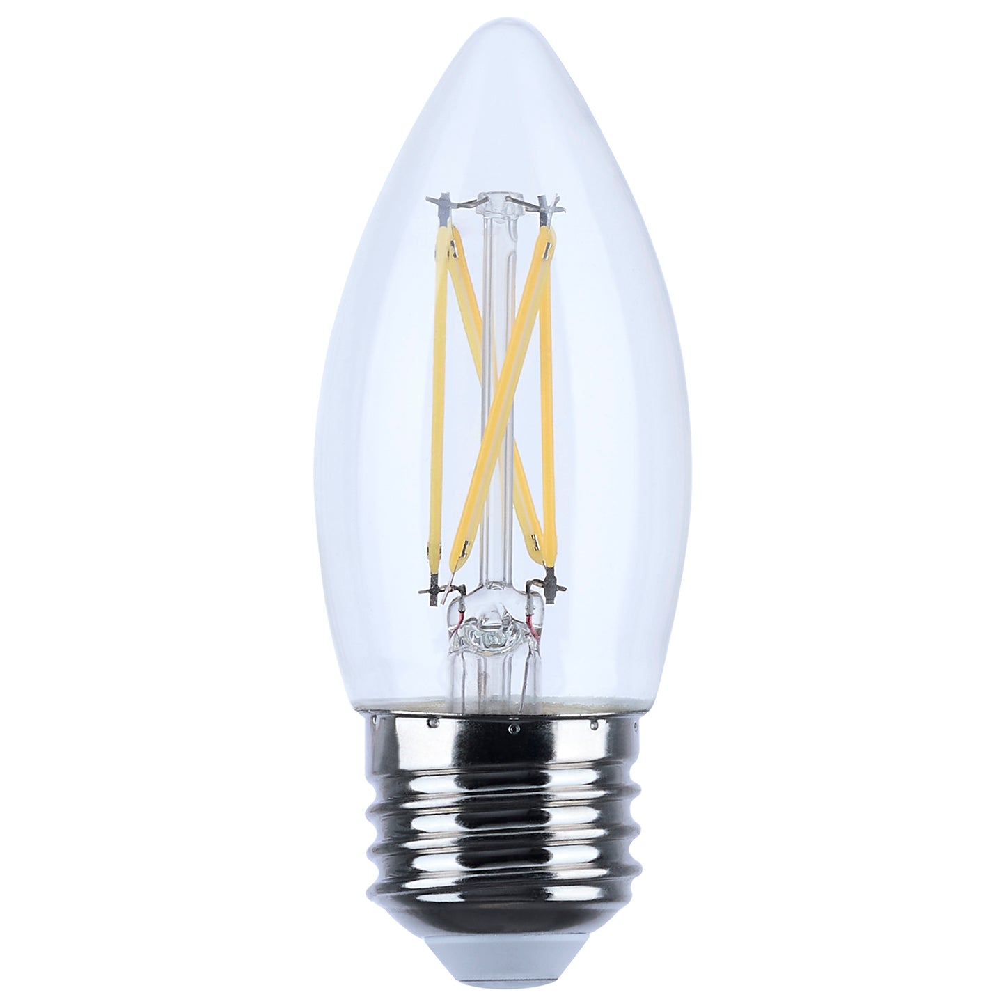 5.5 Watt B11 LED; Medium Base; Clear; 5000K CCT; 120 Volt