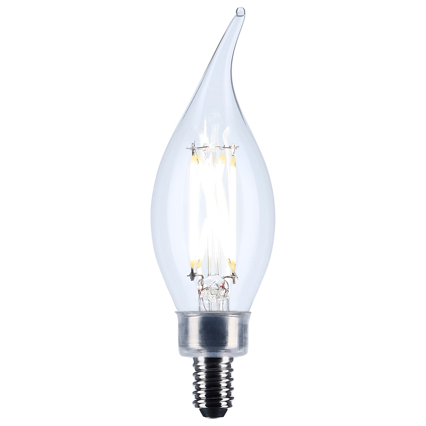 5.5 Watt CA10 LED; Candelabra Base; Clear; 5000K CCT; 120 Volt