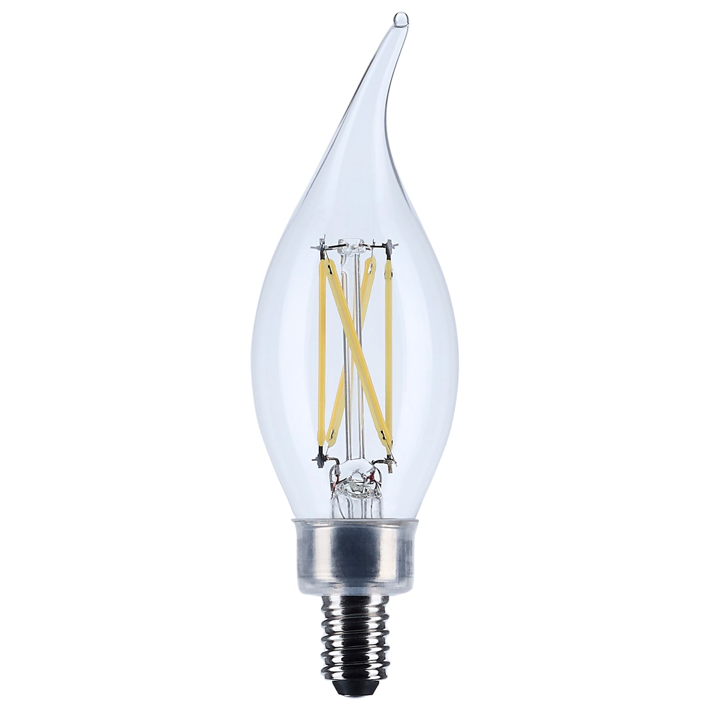5.5 Watt CA10 LED; Candelabra Base; Clear; 5000K CCT; 120 Volt