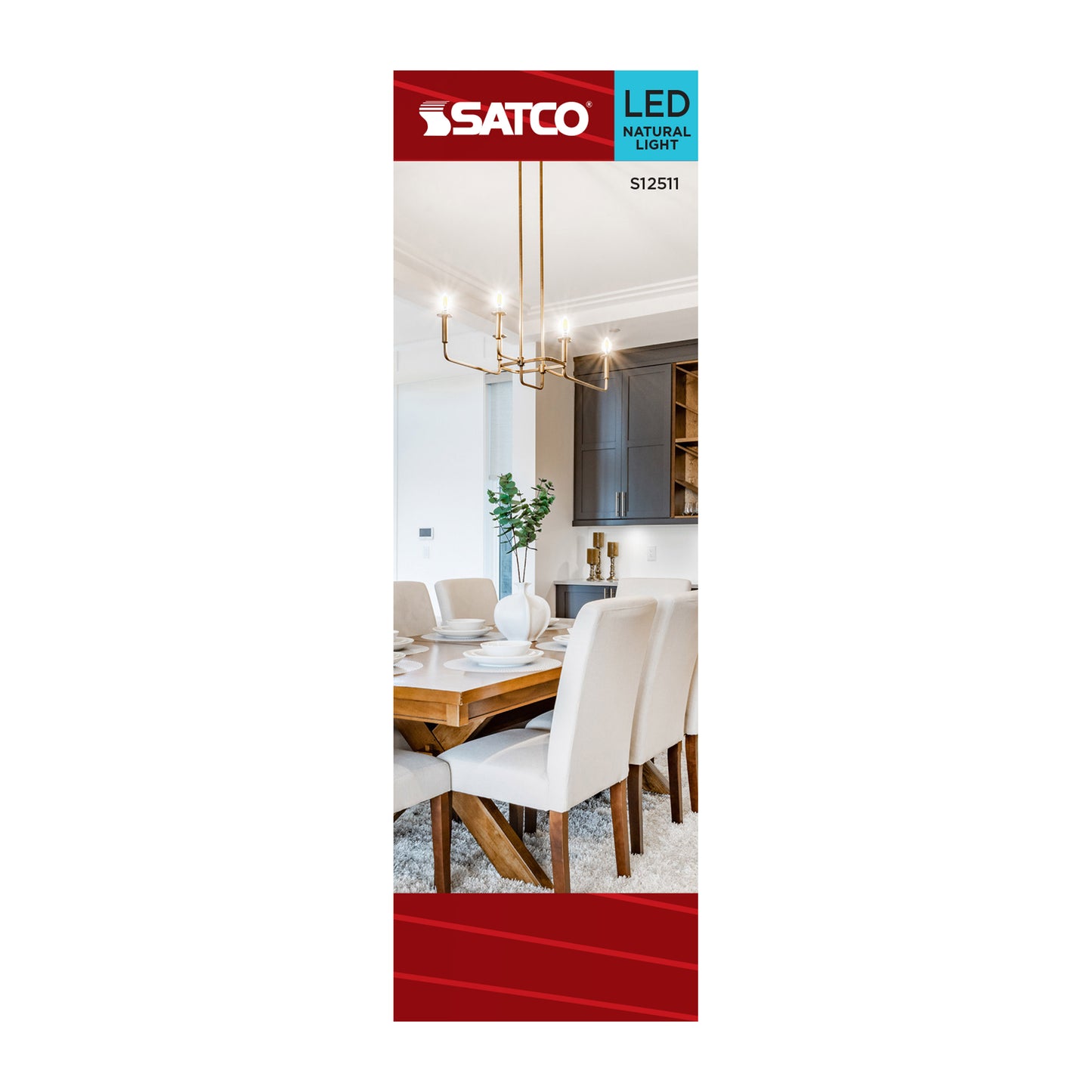 4 Watt CA10 LED; Medium Base; Clear; 5000K CCT; 120 Volt
