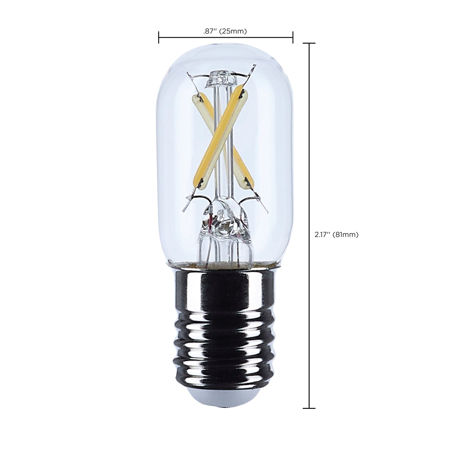 3 Watt T6.5 LED; Intermediate Base; Clear; 5000K CCT; 120 Volt