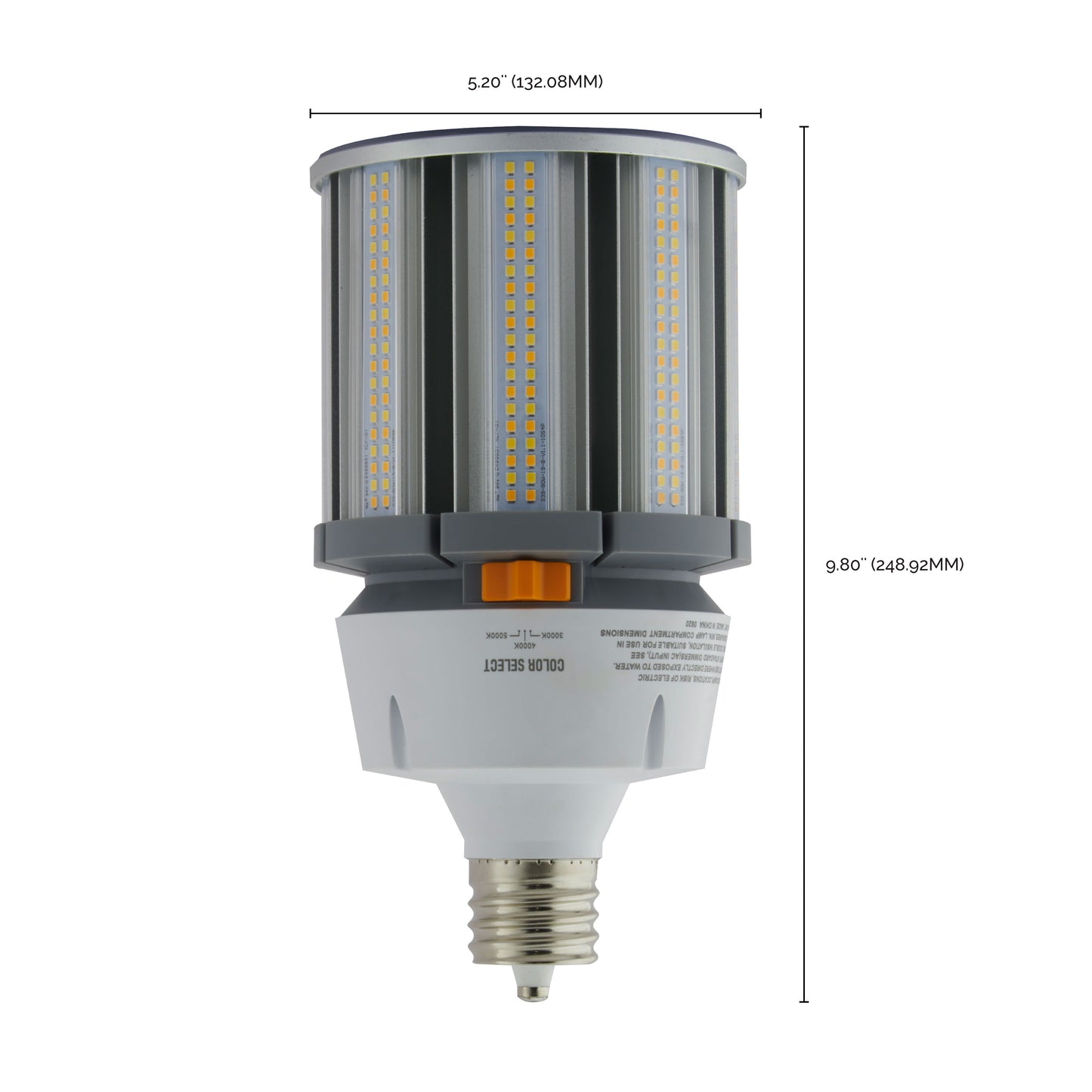 80 Watt; LED HID Replacement; CCT Selectable; Mogul extended base; 100-277 Volt; ColorQuick Technology