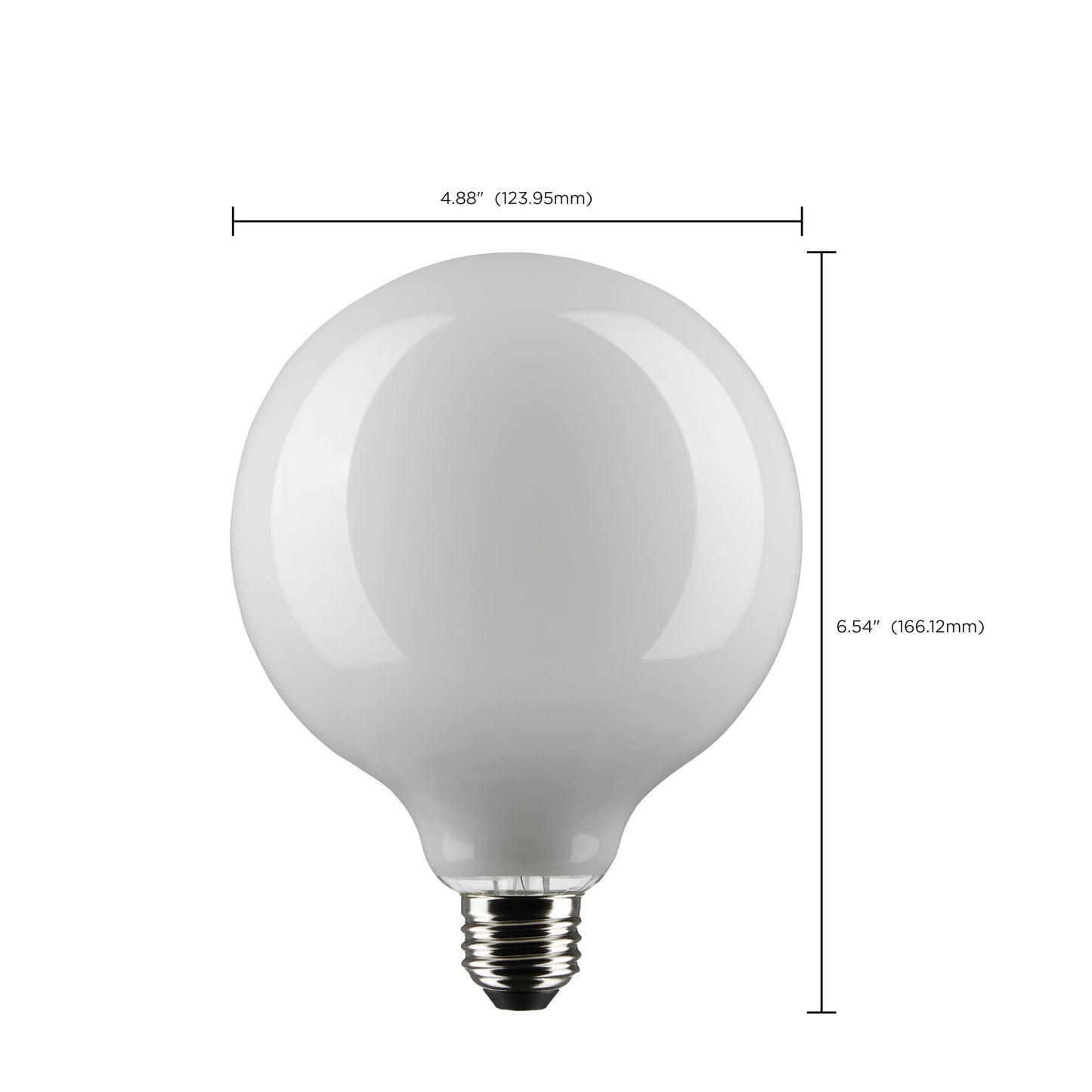 4.5 Watt G40 LED Filament; White; Medium base; 90 CRI; 4000K; 120 Volt