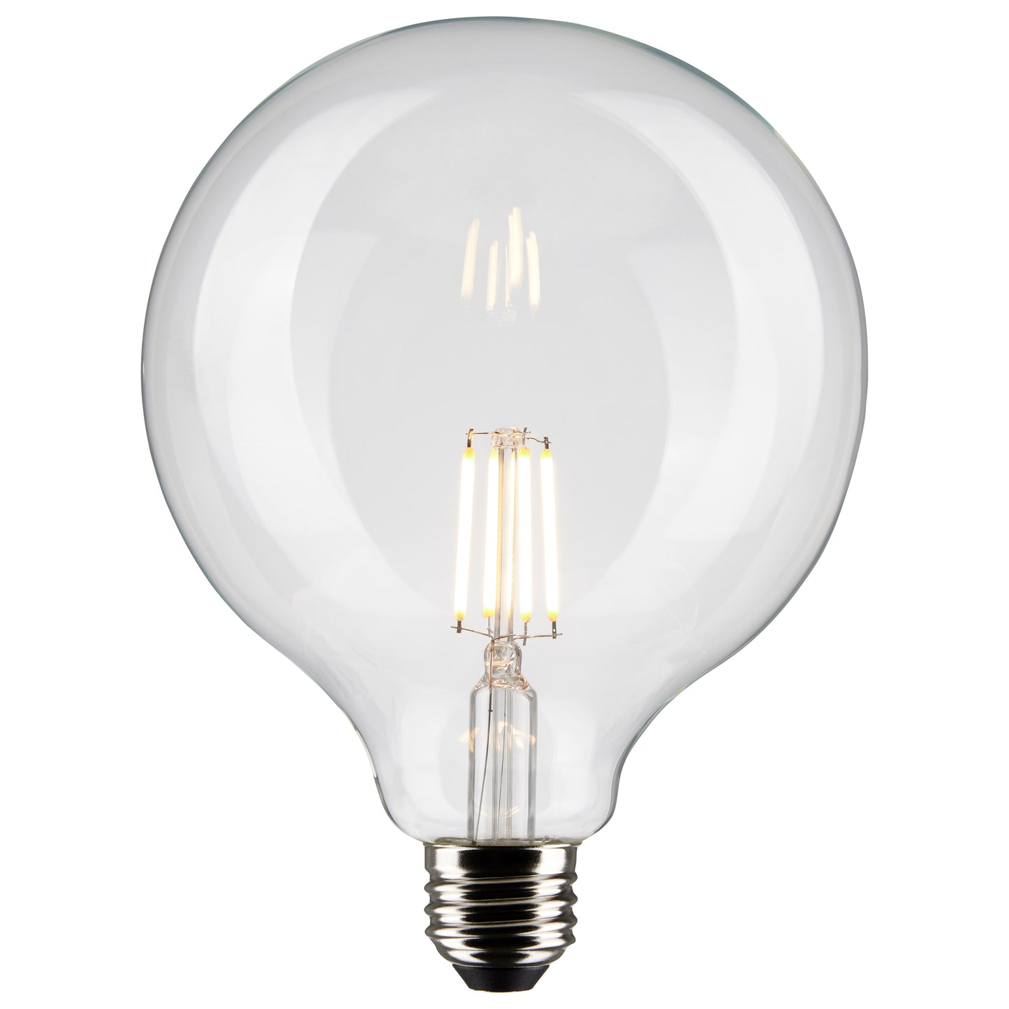 6 Watt G40 LED Filament; Clear; Medium base; 90 CRI; 4000K; 120 Volt