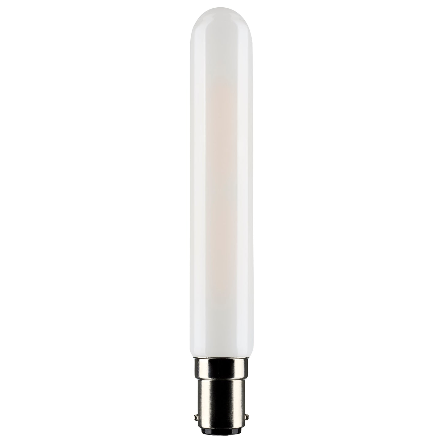 4 Watt T6.5 LED Filament; Frosted; Double Contact Bayonet Base; 4000K; 360 Lumens; 120 Volt