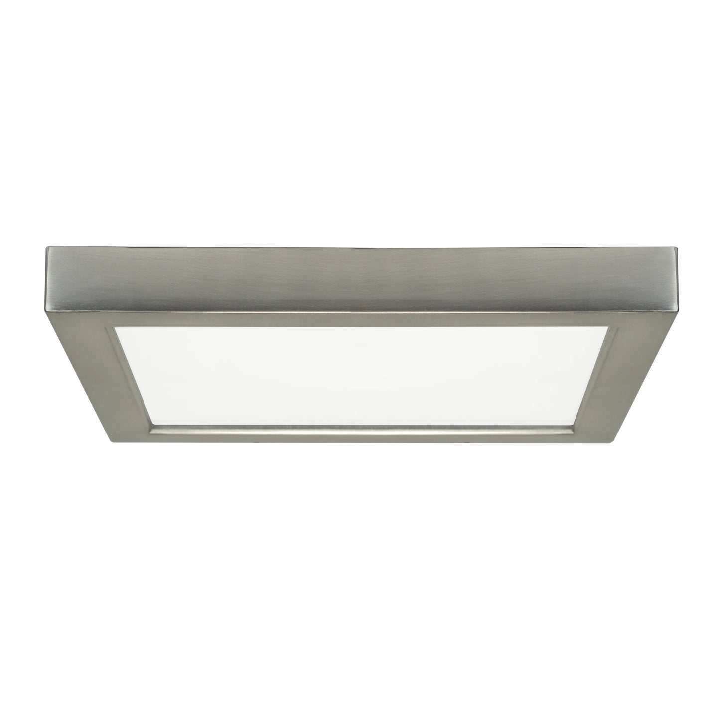 Blink - 18.5W- 9" Surface Mount LED - 3000K- Square Shape - Brushed Nickel Finish - 120V