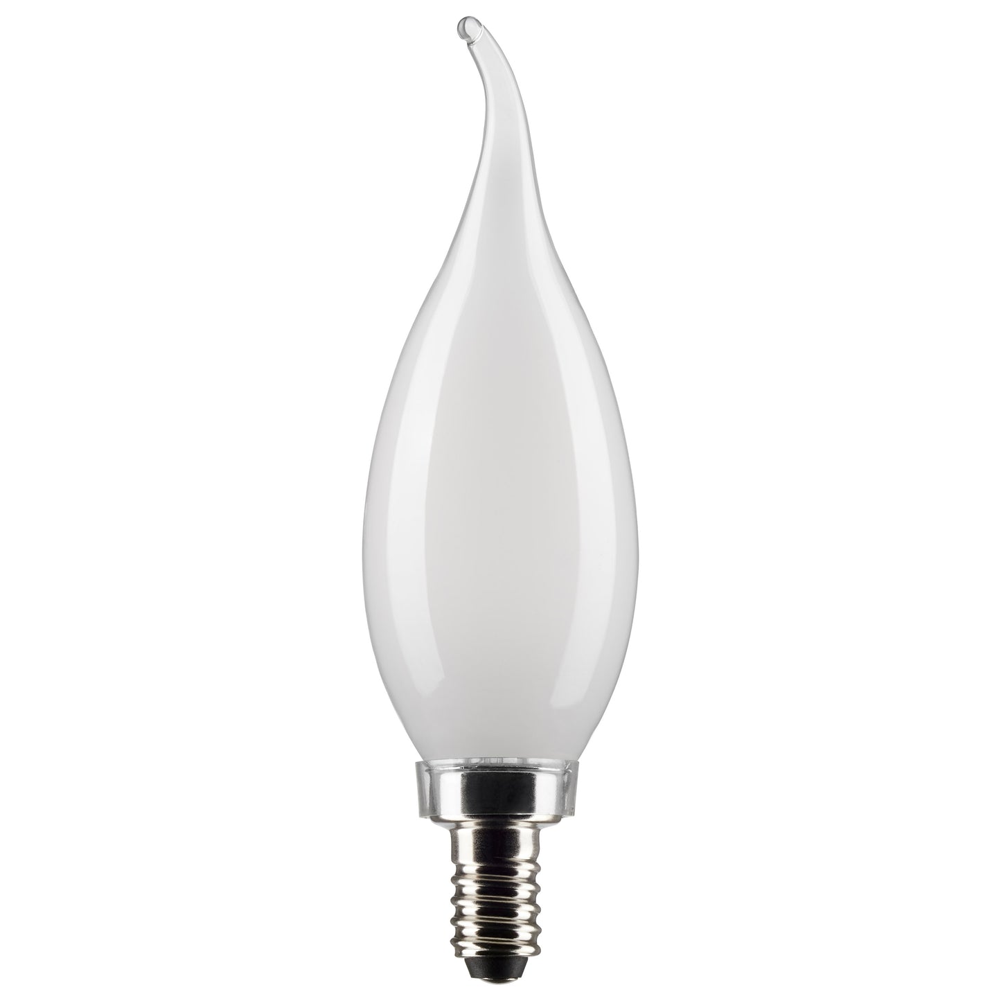 4 Watt CA10 LED Filament; Frosted; Candelabra Base; 5000K; 350 Lumens; 120 Volt; 2-Pack