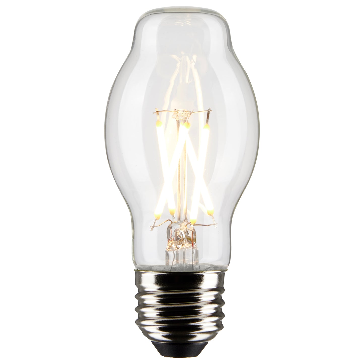 5 Watt BT15 LED Filament; Clear; Medium Base; 2700K; 450 Lumens; 120 Volt; 2-Pack