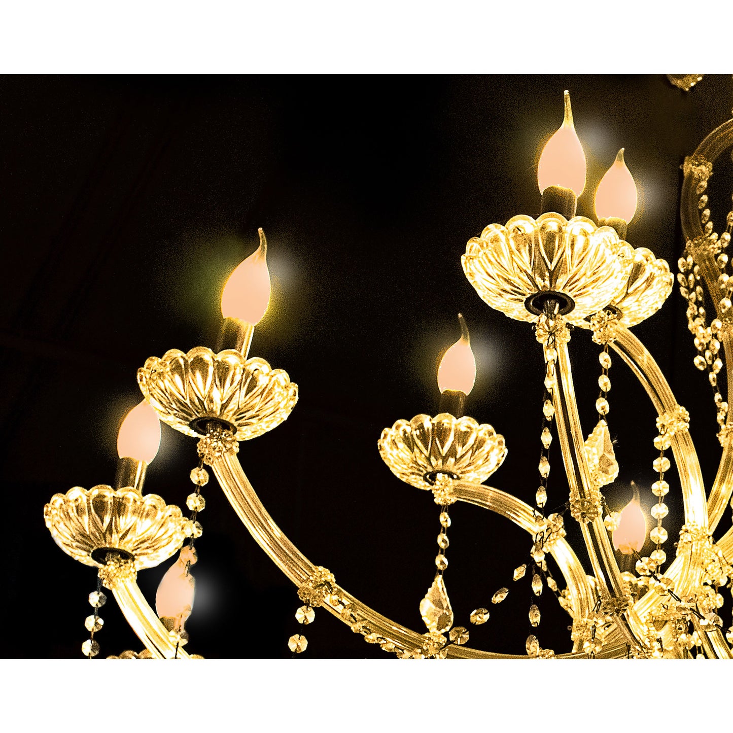 4 Watt C15 LED Filament; Satin Spun; Amber; Medium base; 2100K; 240 Lumens; 120 Volt; Carded