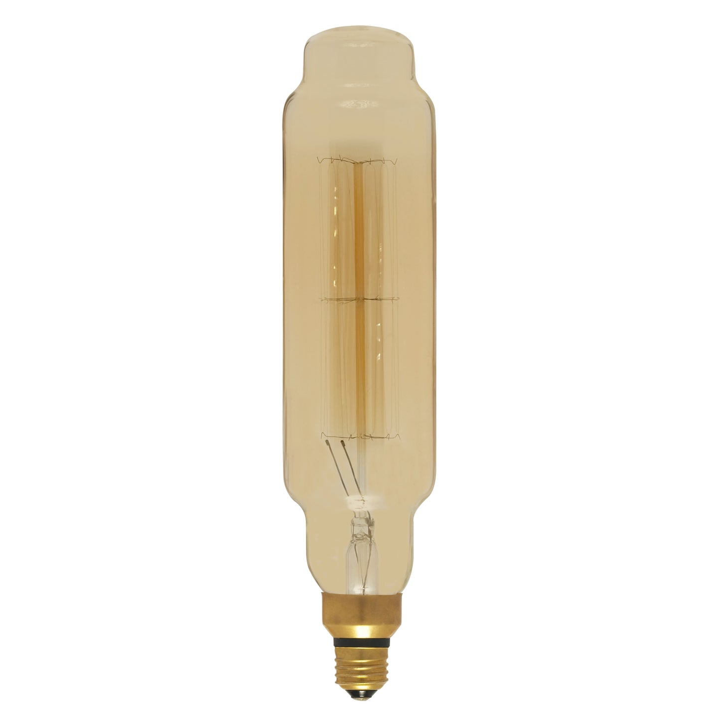 60 Watt T24 Incandescent vintage style; Amber; 2000 Average rated hours; Medium Base; 120 Volt