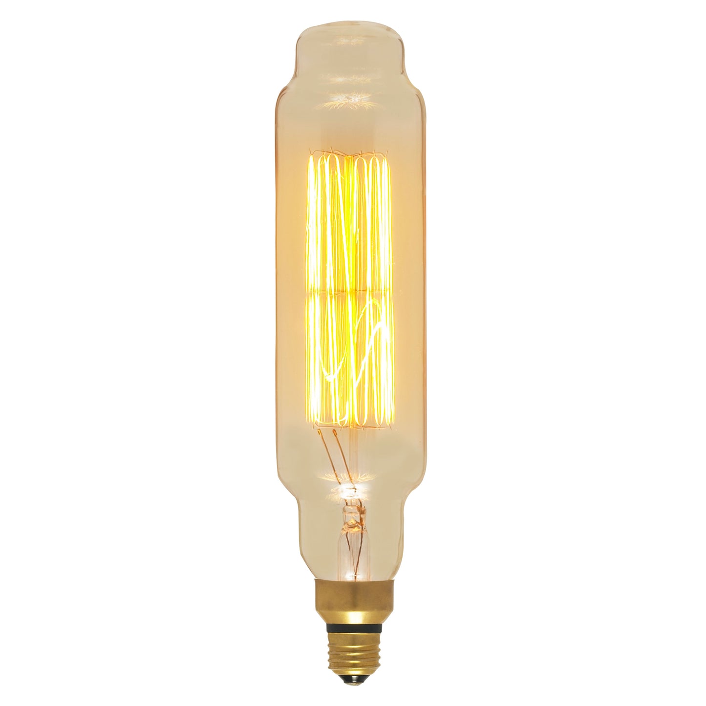 60 Watt T24 Incandescent vintage style; Amber; 2000 Average rated hours; Medium Base; 120 Volt