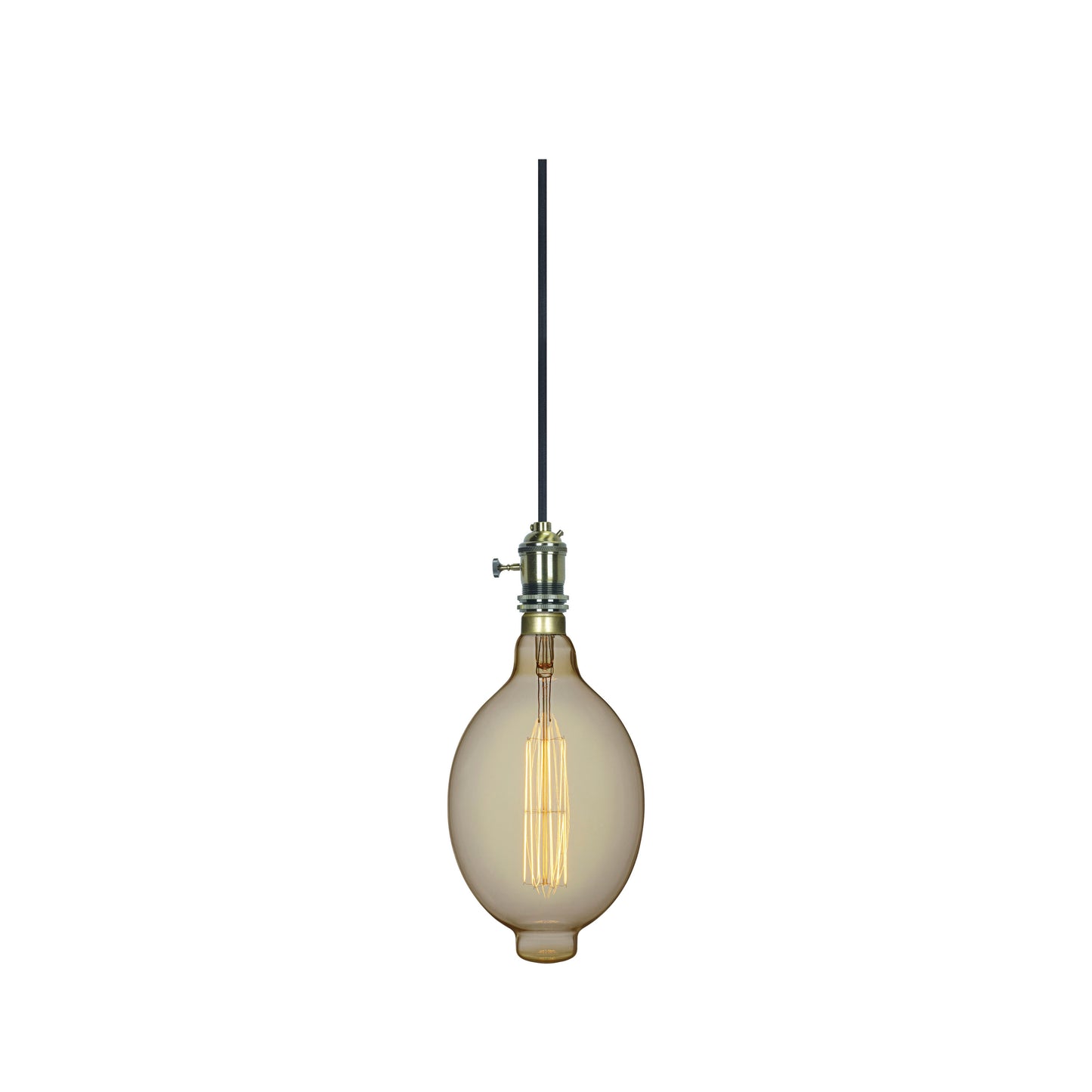 60 Watt BT56 Incandescent vintage style; Amber; 2000 Average rated hours; Medium Base; 120 Volt