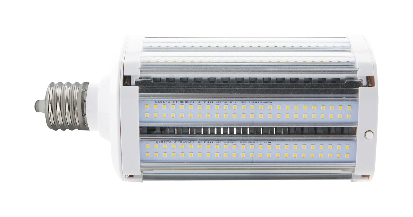 110 Watt LED Hi-lumen shoe box style lamp for commercial fixture applications; 3000K; Mogul Extended; Type B Ballast Bypass;100-277 Volt