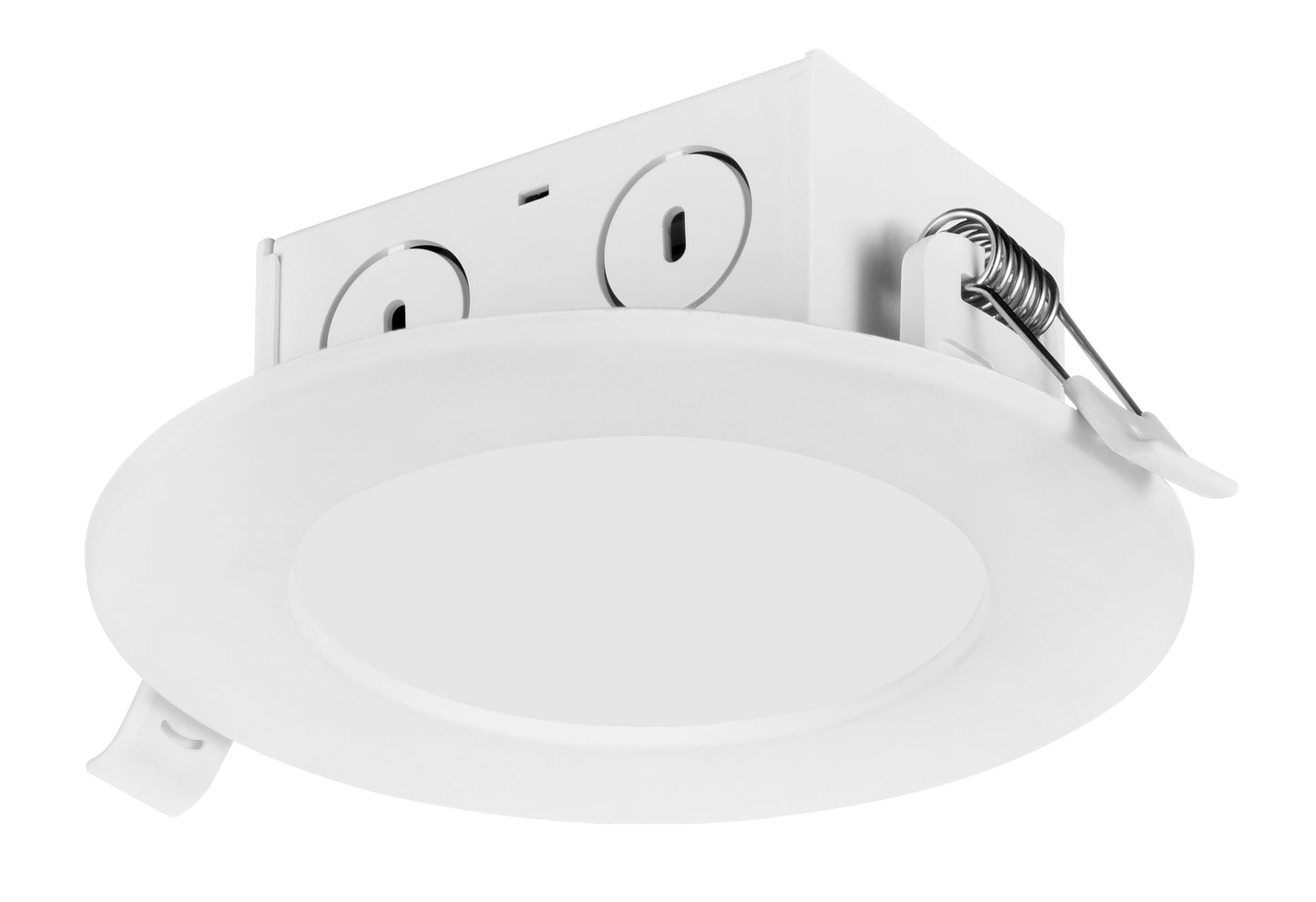 8.5 watt LED Direct Wire Downlight; Edge-lit; 4 inch; 4000K; 120 volt; Dimmable