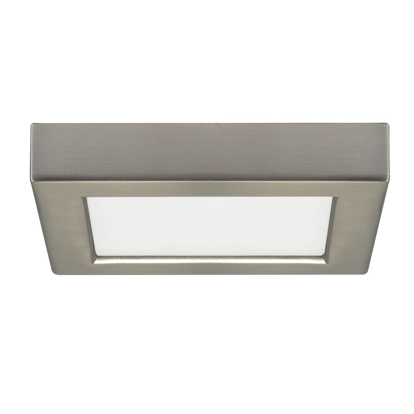 Blink - 10.5W- 5.5" Surface Mount LED - 2700K- Square Shape - Brushed Nickel Finish - 120V