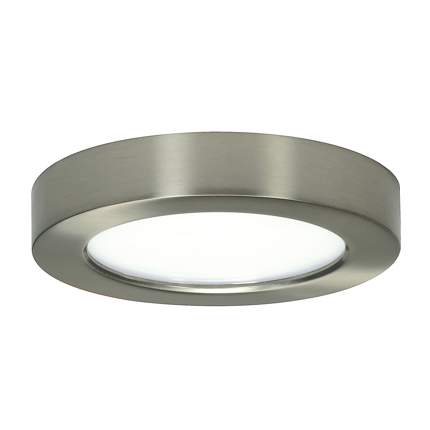 Blink - 10.5W- 5.5" Surface Mount LED - 3000K- Round Shape - Brushed Nickel Finish - 120V