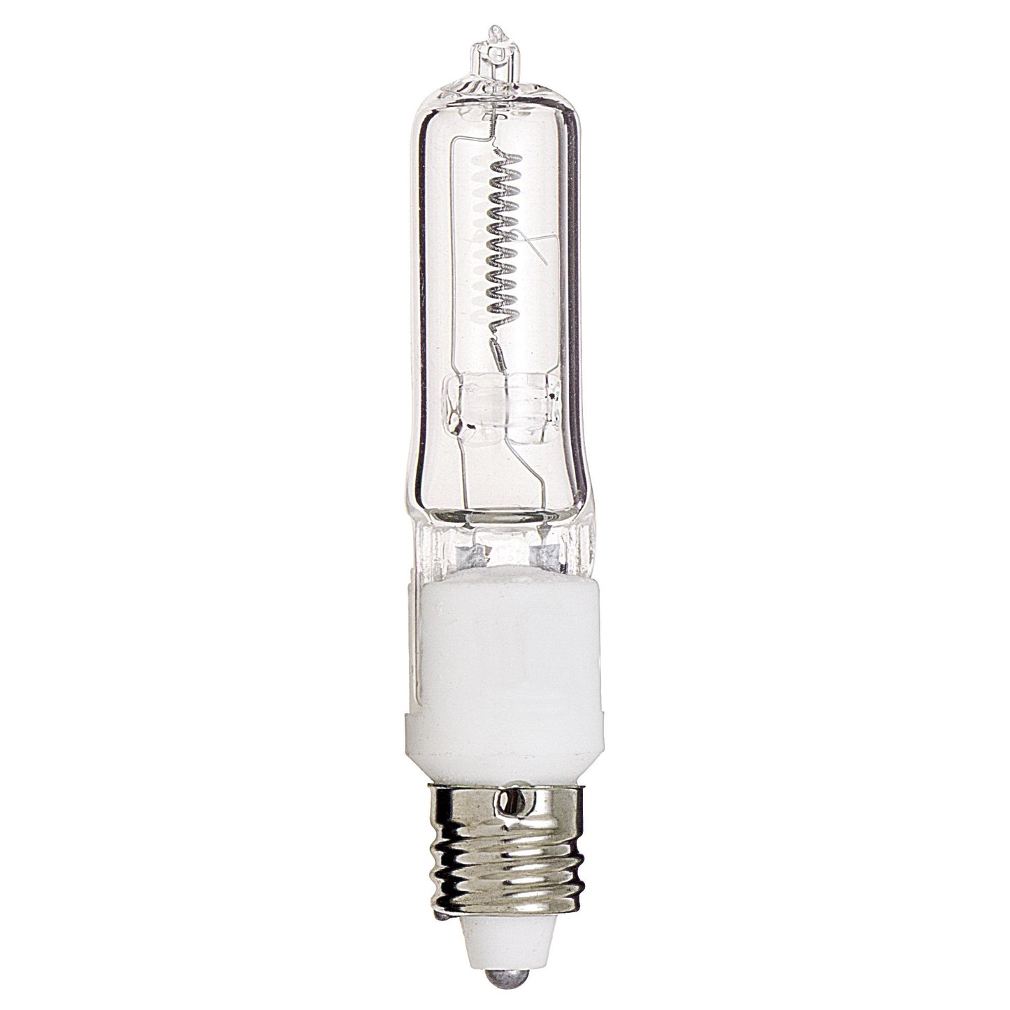 250 Watt; Halogen; T4 1/2; Clear; 2000 Average rated hours; 4200 Lumens; Mini Candelabra base; 120 Volt; Carded