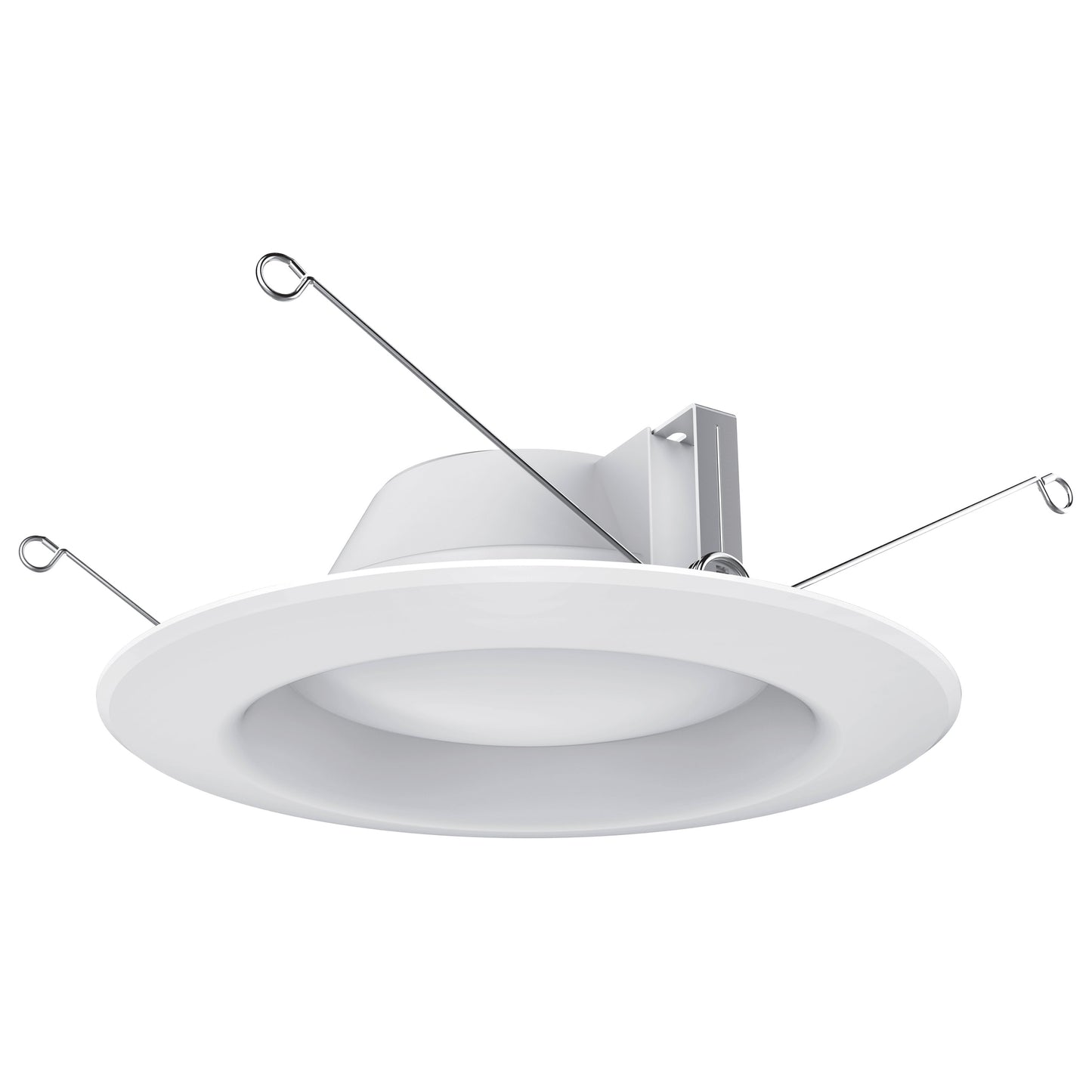 7.2W LED Downlight Retrofit; 5-6 Inches; 4000K; 120 Volt; White Finish