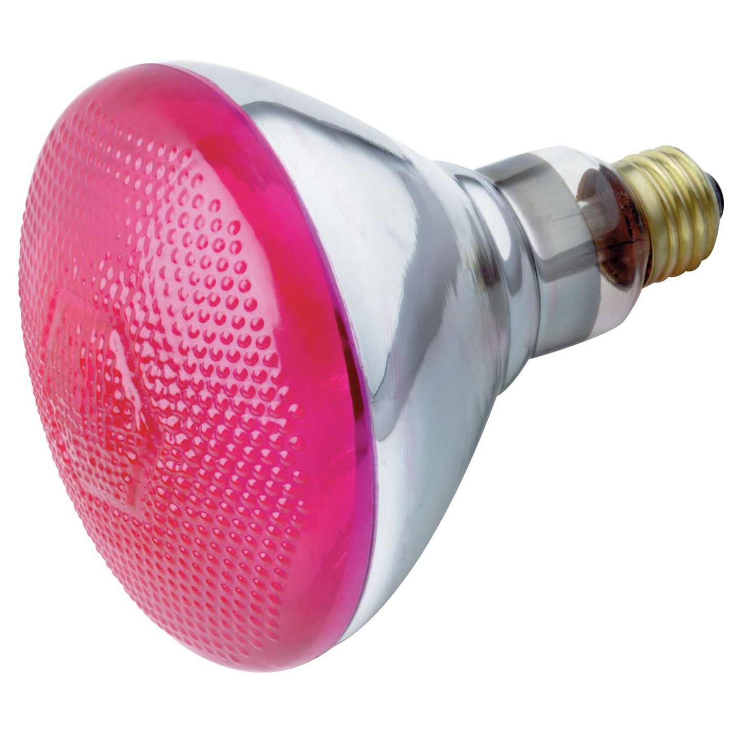100 Watt BR38 Incandescent; Pink; 2000 Average rated hours; Medium base; 230 Volt