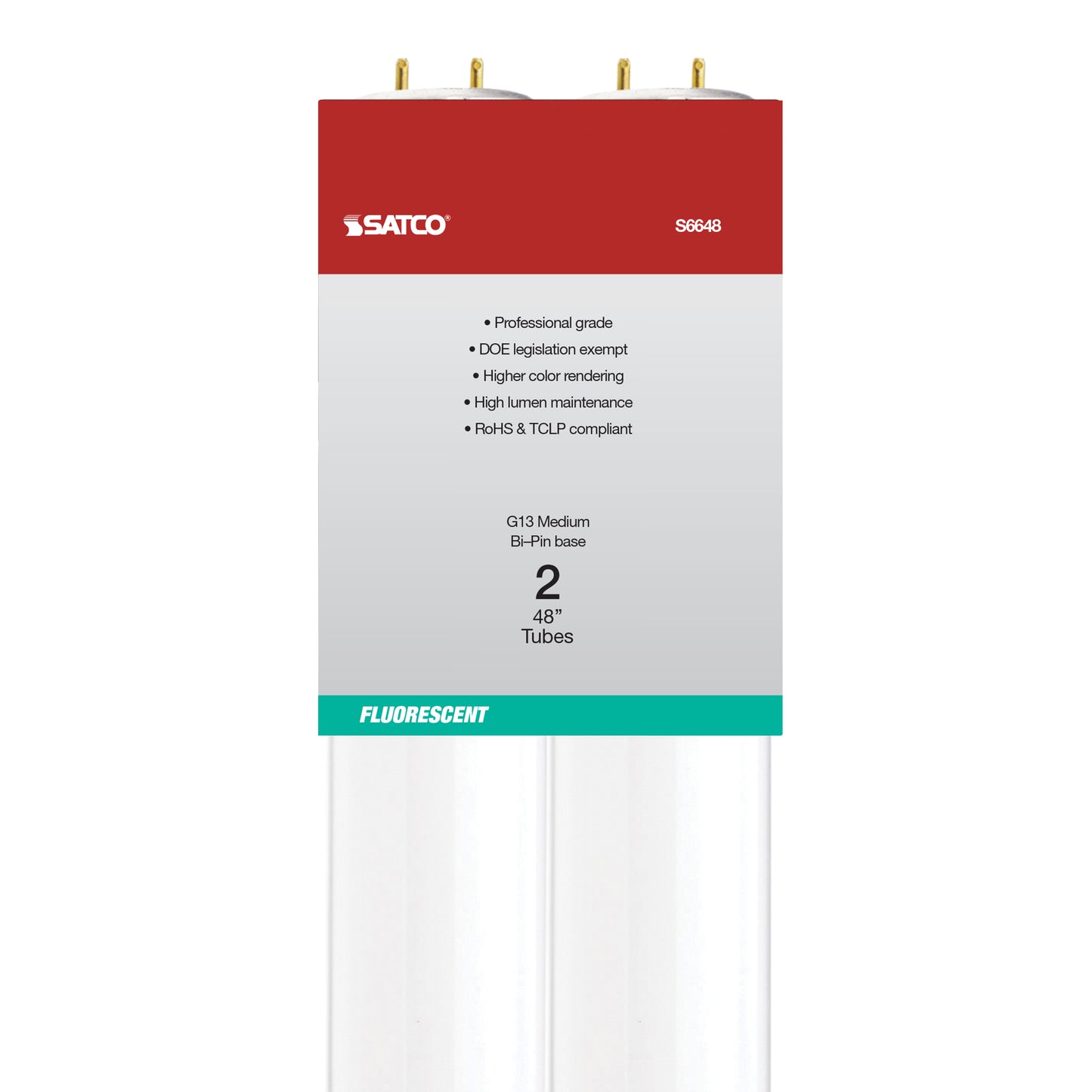 40 Watt; T12; Fluorescent; 4100K Cool White; 90 CRI; Medium Bi Pin base; 2PK