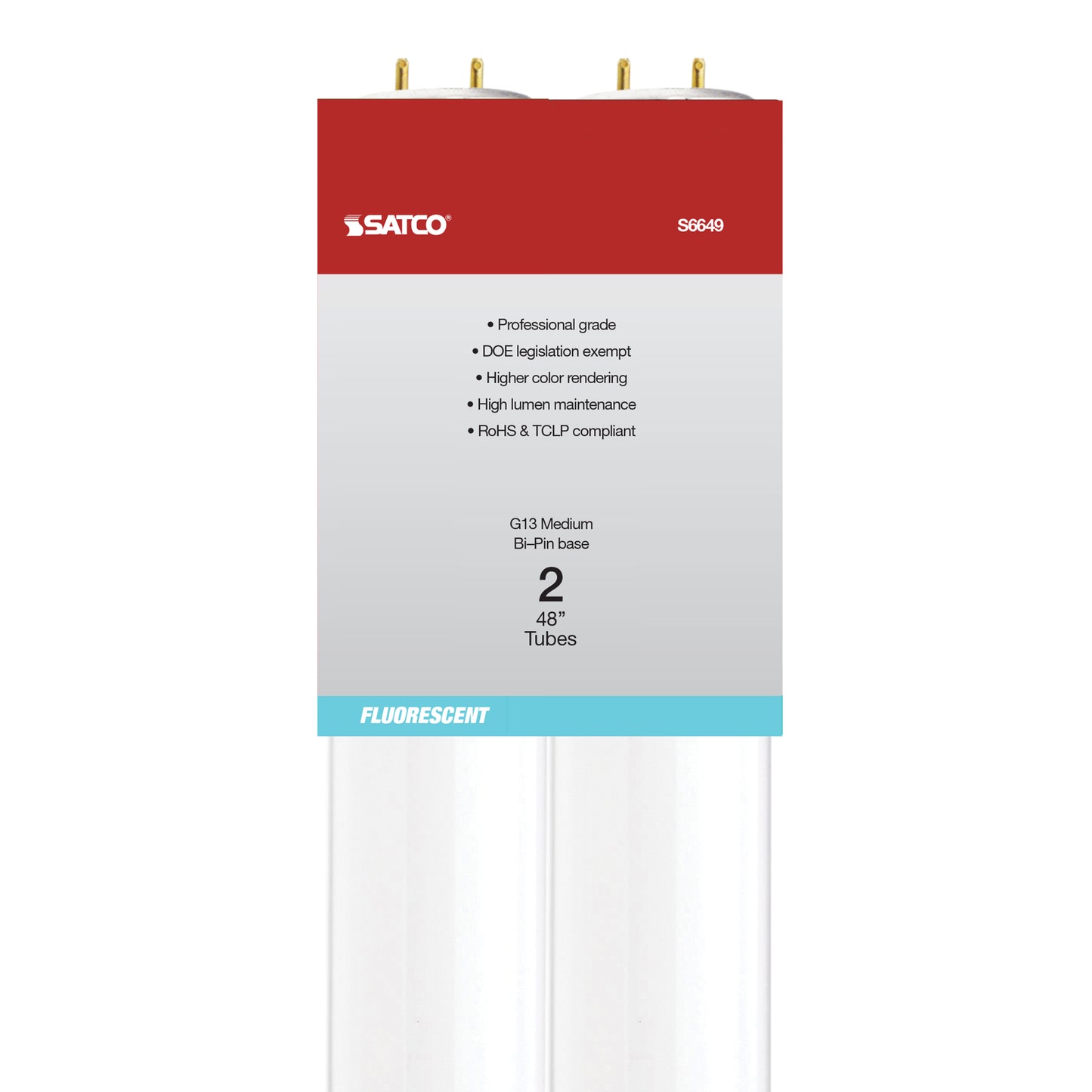 40 Watt; T12; Fluorescent; 6500K Day Light; 90 CRI; Medium Bi Pin base; 2PK
