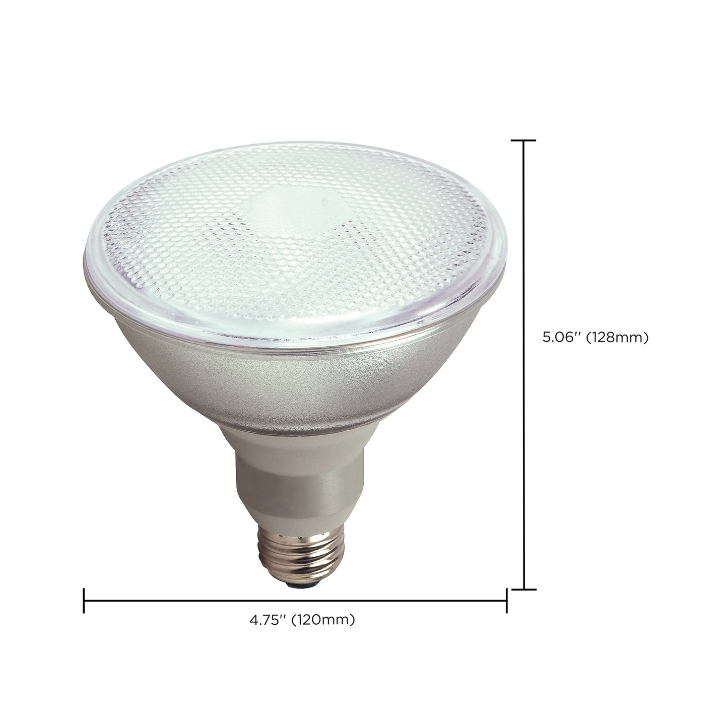 23 Watt; PAR38 Compact Fluorescent; 4100K; 82 CRI; Medium base; 120 Volt