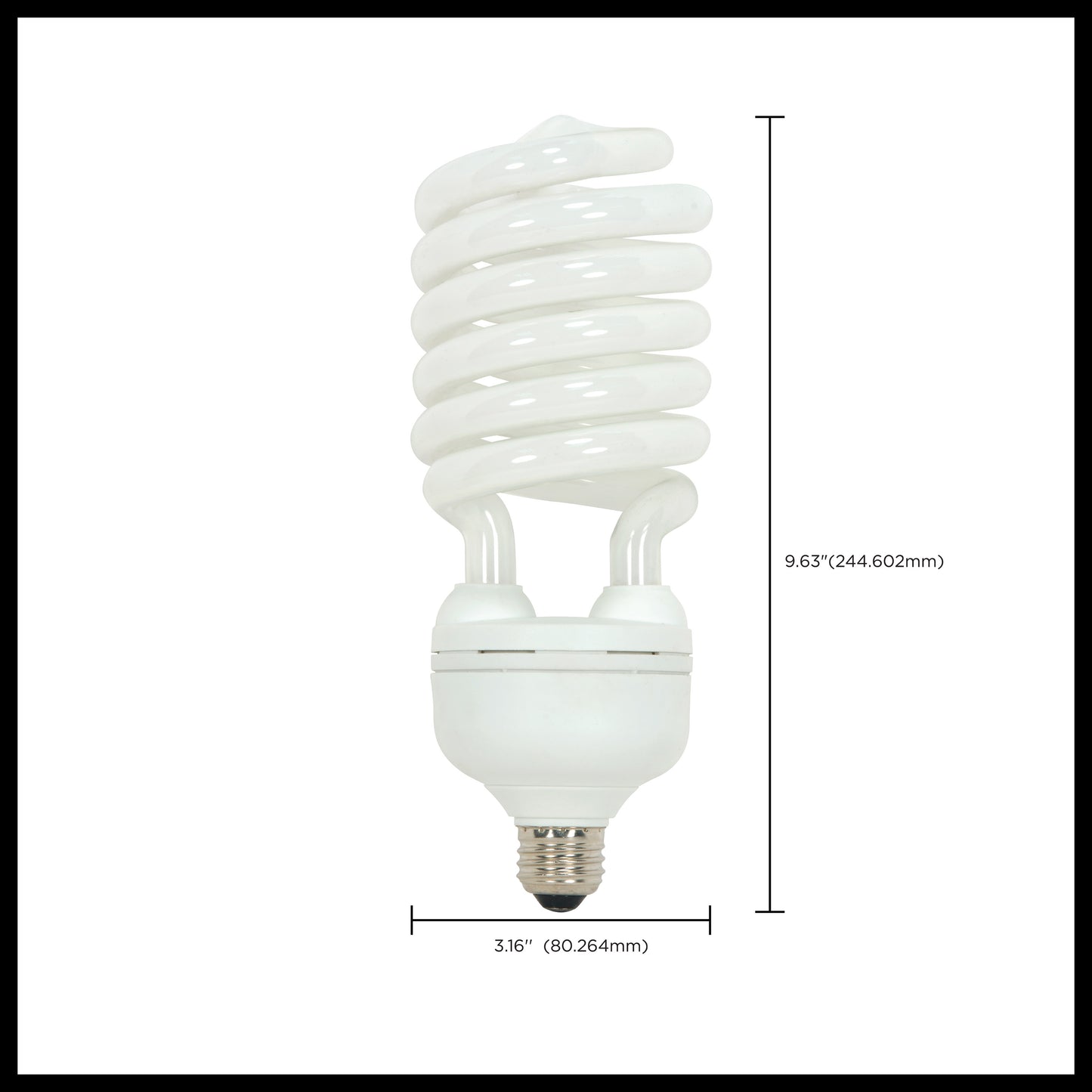 55 Watt; Hi-Pro Spiral Compact Fluorescent; 2700K; 82 CRI; Medium base; 120 Volt