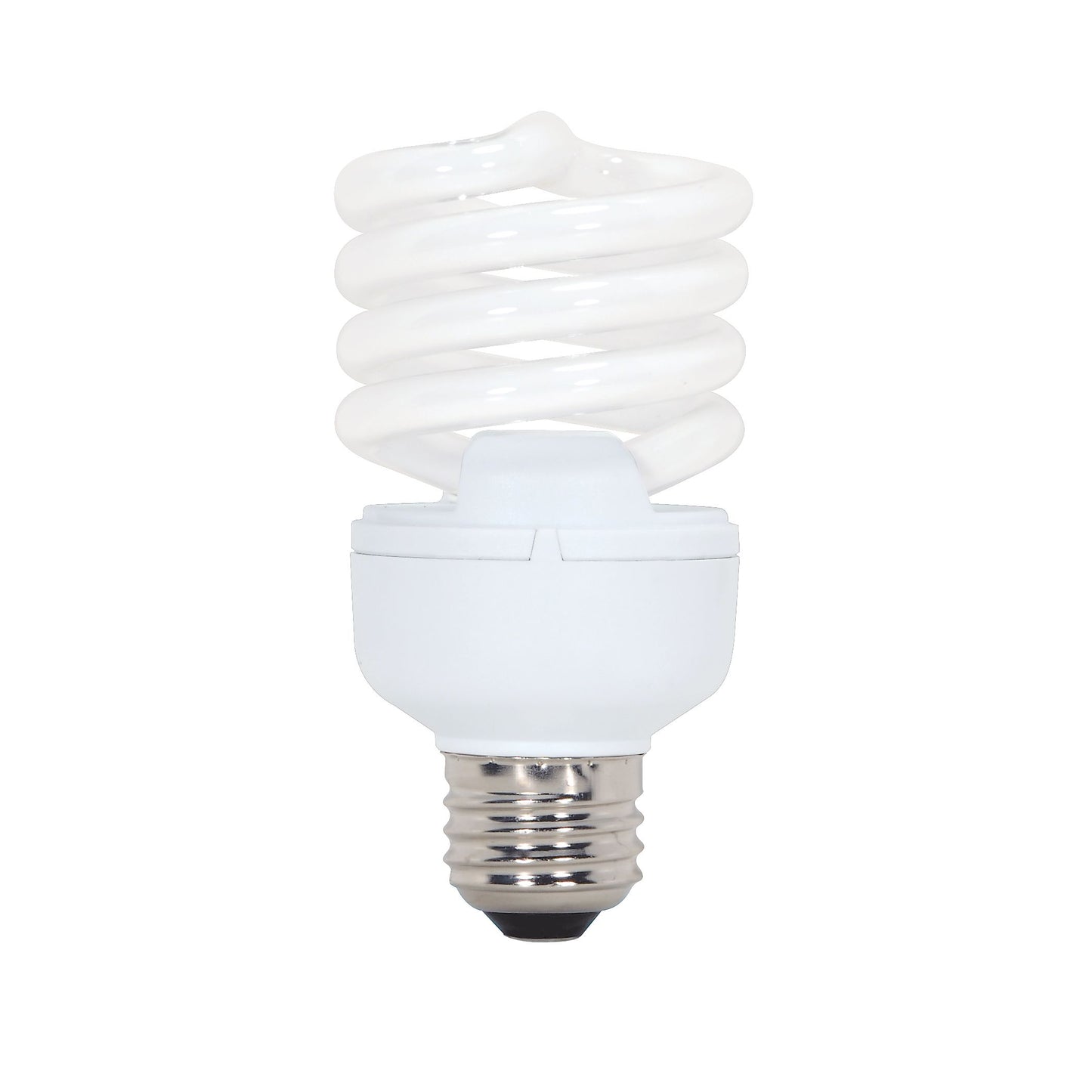 20 Watt; Mini Spiral Compact Fluorescent; 2700K; 80 CRI; Medium base; 120 Volt; 12-pack