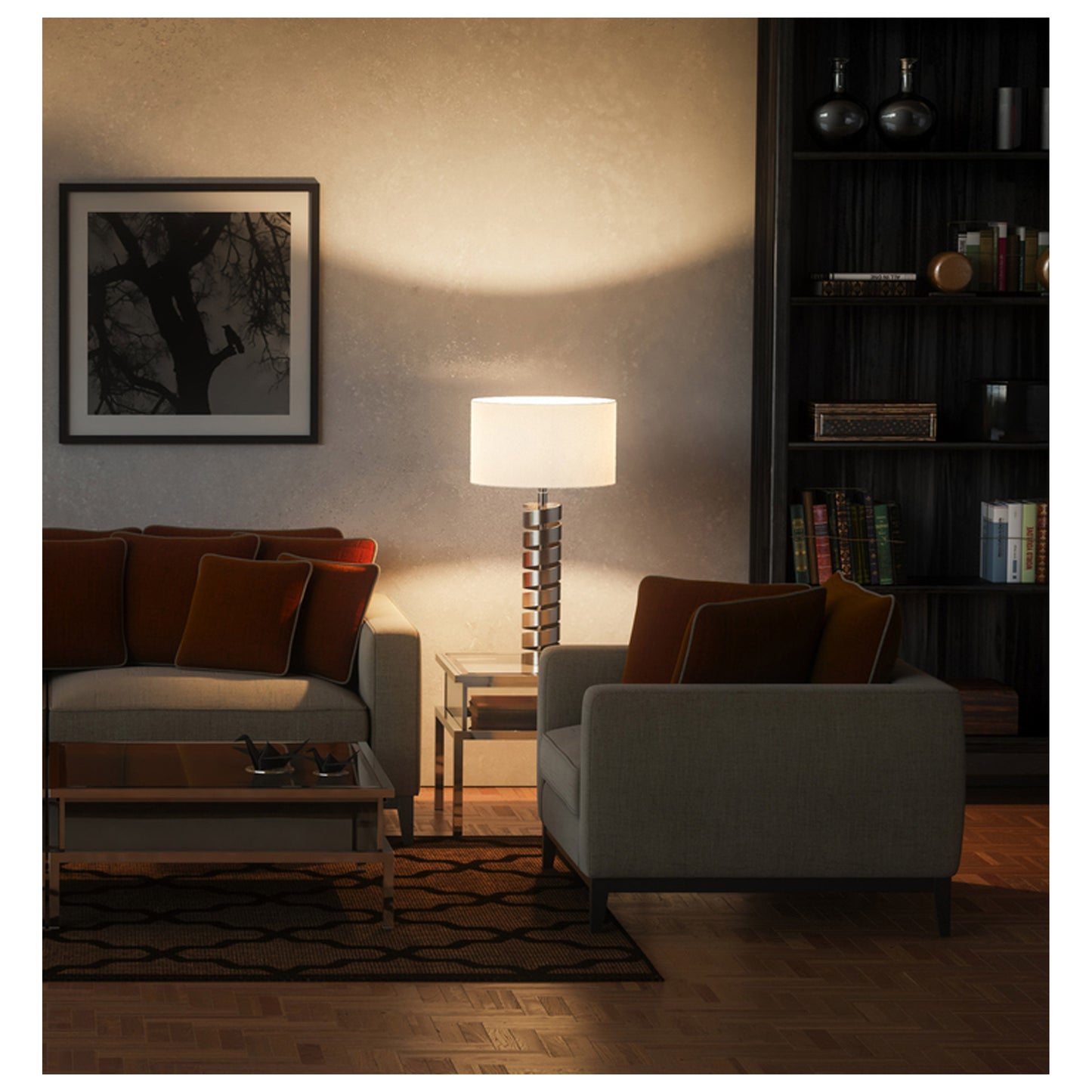 5.5 Watt; A19 LED; Frosted; 5000K; Medium base; 120 Volt; 4-pack