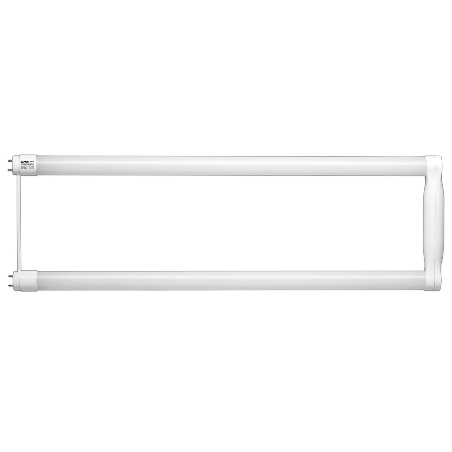 12 Watt T8 U-Bend LED; 50000 Average rated hours; Medium bi-pin base; 1800 Lumens; 3000K