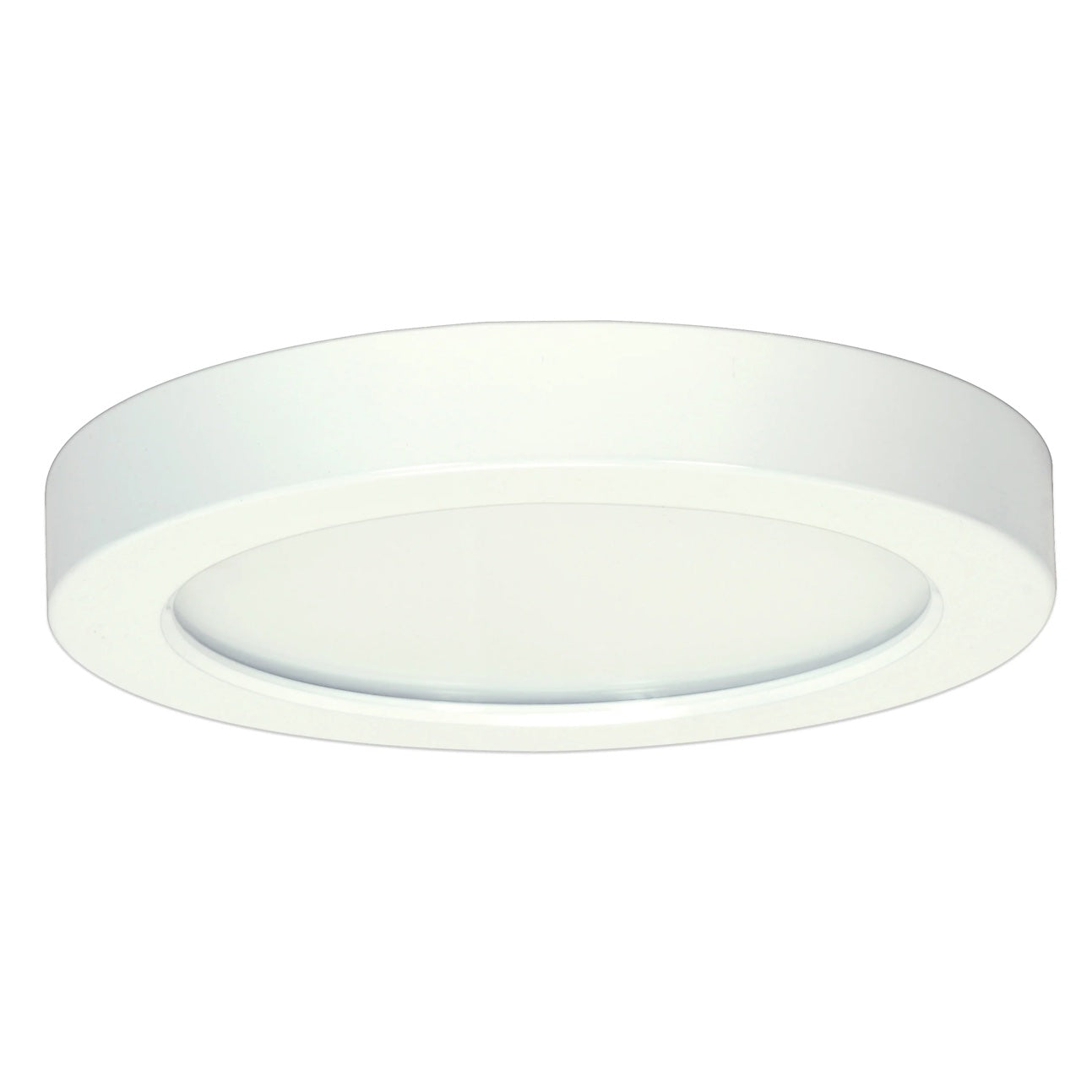 13.5W; 7" Flush Mount LED Fixture; 3000K; Round Shape; White Finish; 120 volts; 0-10V Dimming
