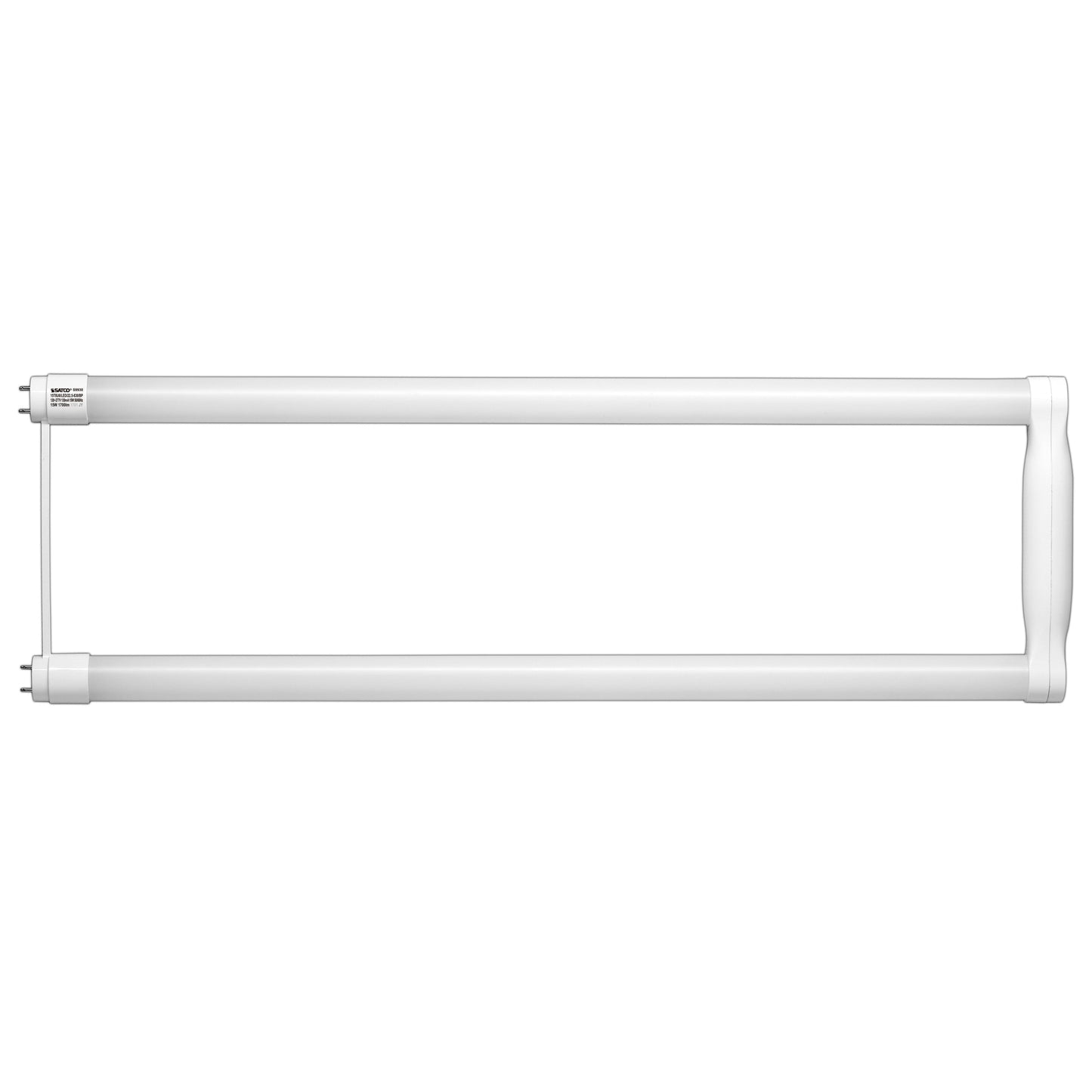 15 Watt T8 U-Bend LED; Medium bi-pin base; 3000K; 50000 Average rated hours; 1800 Lumens; Type B; Ballast Bypass; Single Ended Wiring