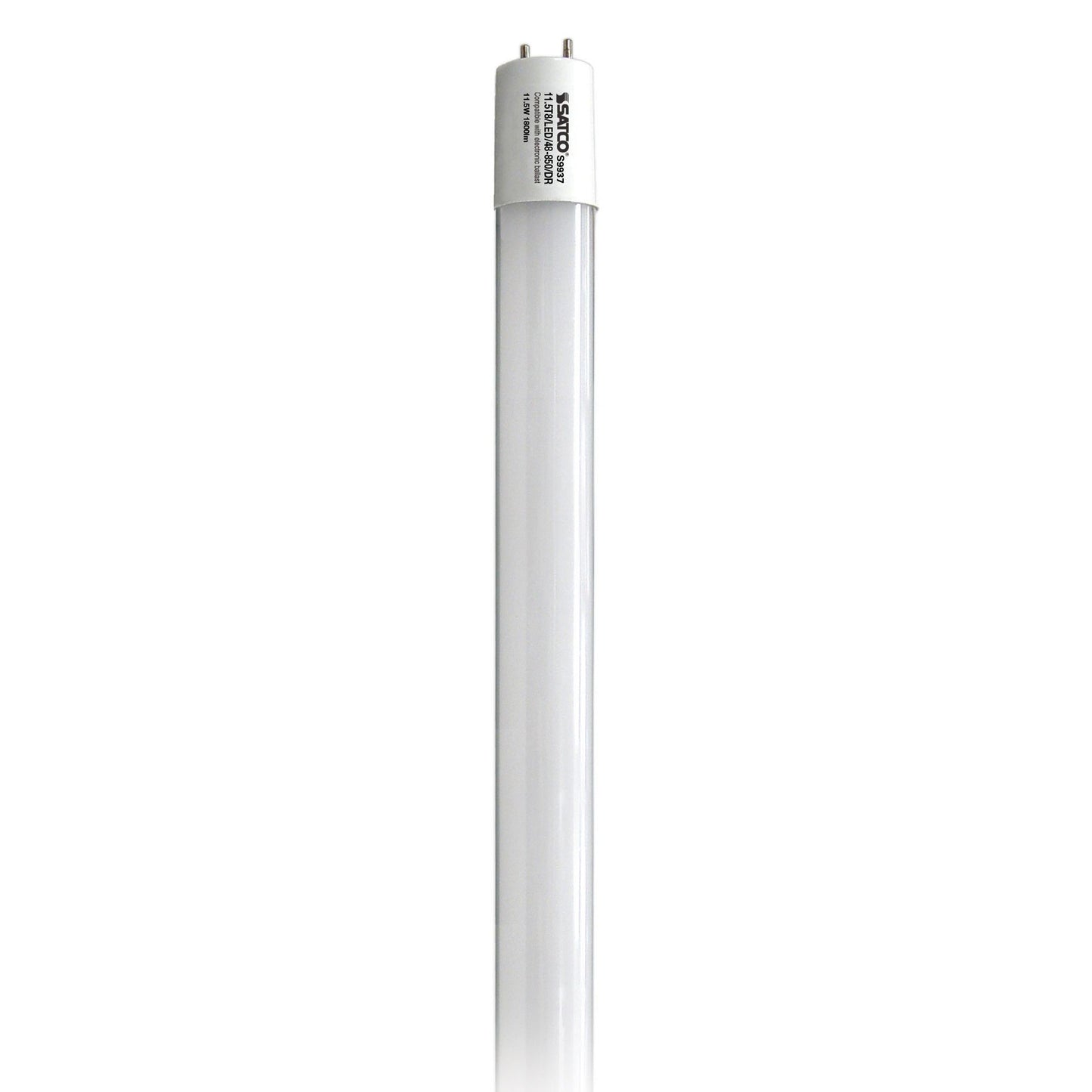 11.5 Watt T8 LED; Medium bi-pin base; 5000K; 50000 Average rated hours; 1800 Lumens
